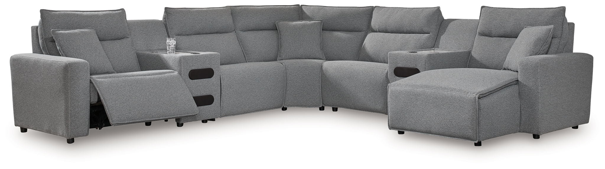 ModMax II - Salt And Pepper - Reclining Sectional - Urban Living Furniture (Los Angeles, CA)