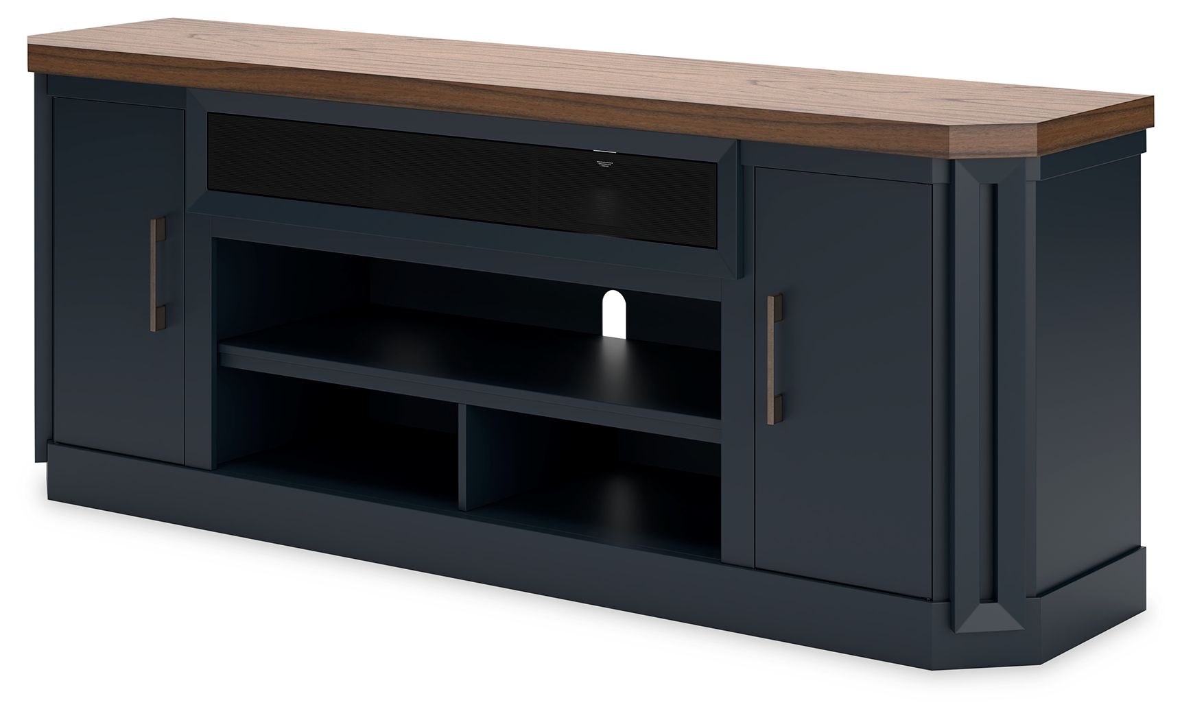 Landocken - Brown / Blue - XL TV Stand W/Fireplace Option - Urban Living Furniture (Los Angeles, CA)
