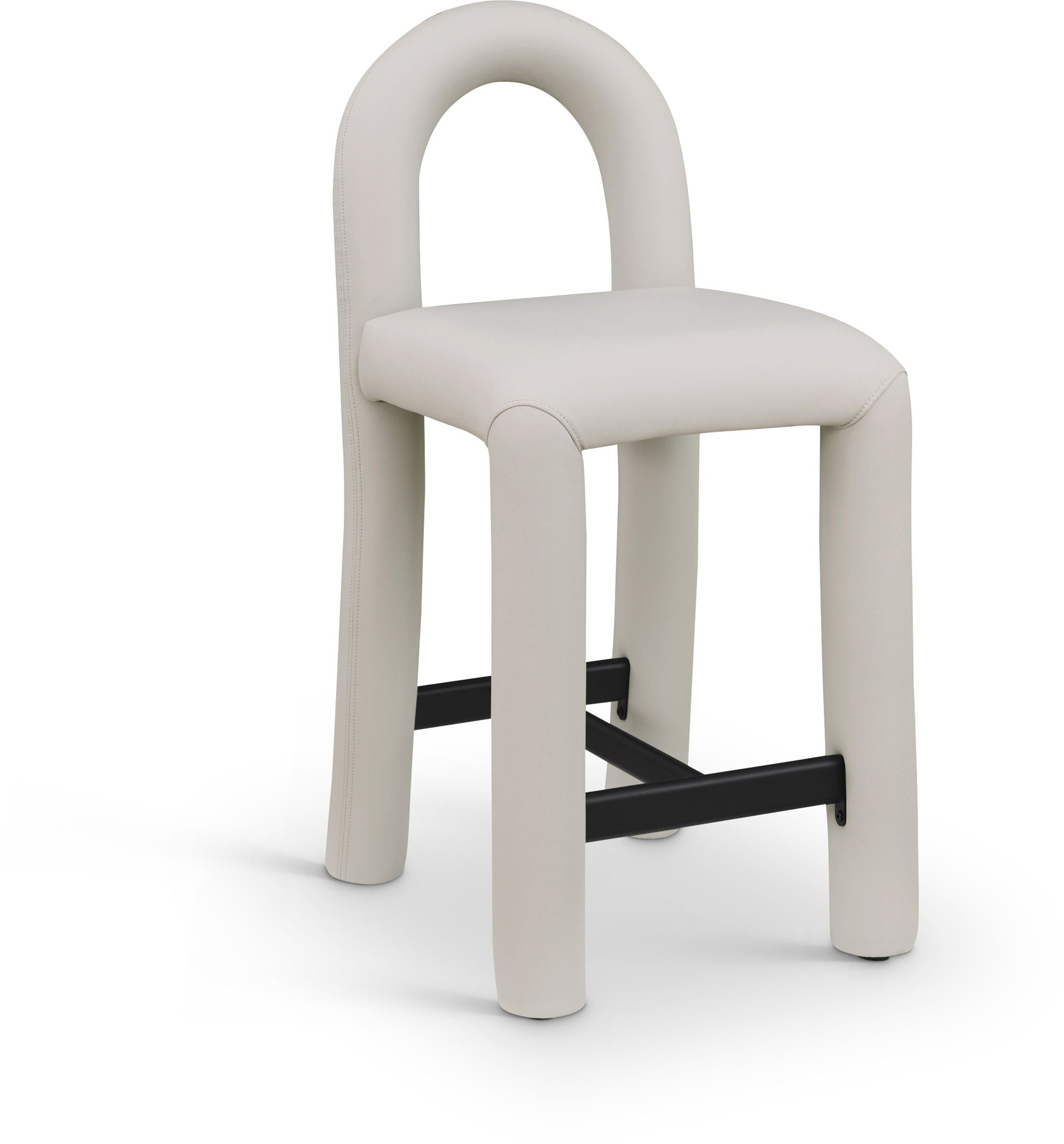 Amari - Faux Leather Stool - Urban Living Furniture (Los Angeles, CA)