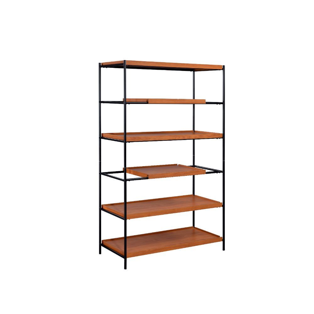 Oaken - Bookshelf - Honey Oak & Black - Urban Living Furniture (Los Angeles, CA)