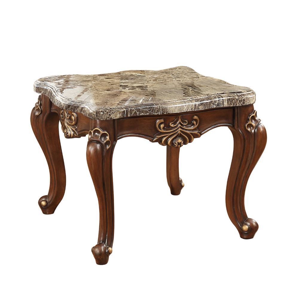 Shalisa - End Table - Marble Top & Walnut - Urban Living Furniture (Los Angeles, CA)