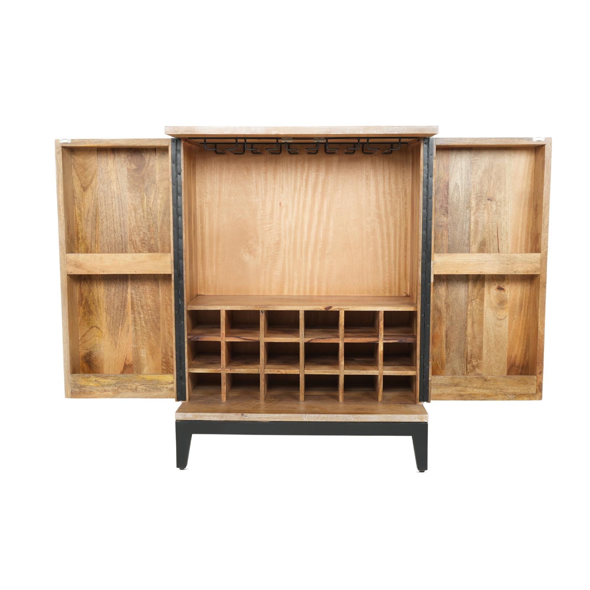 Carson - 36" Bar Cabinet - Biscuit Blonde - Urban Living Furniture (Los Angeles, CA)