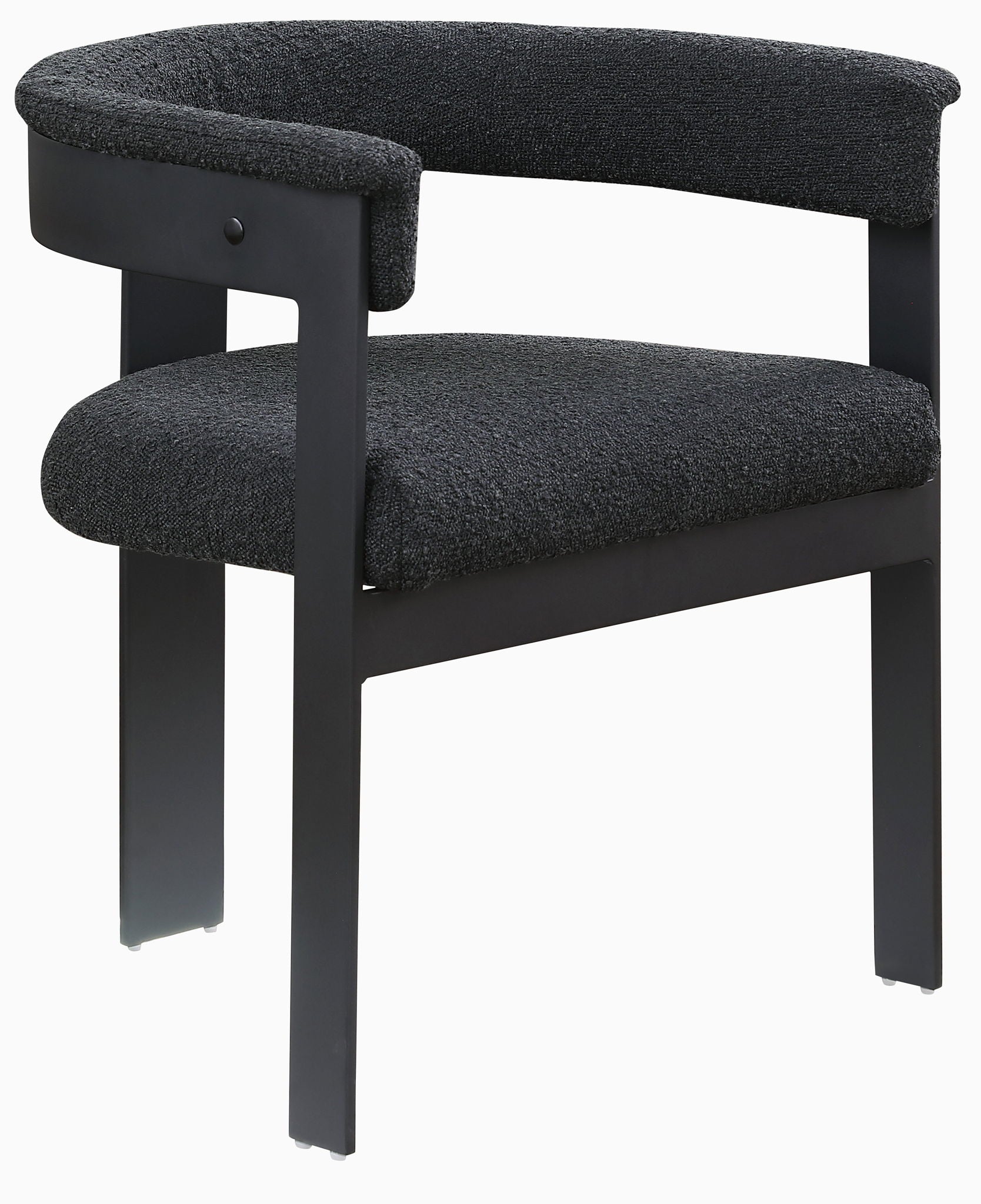 Romeo - Boucle Dining Chair With Black Base (Set of 2) - Urban Living Furniture (Los Angeles, CA)