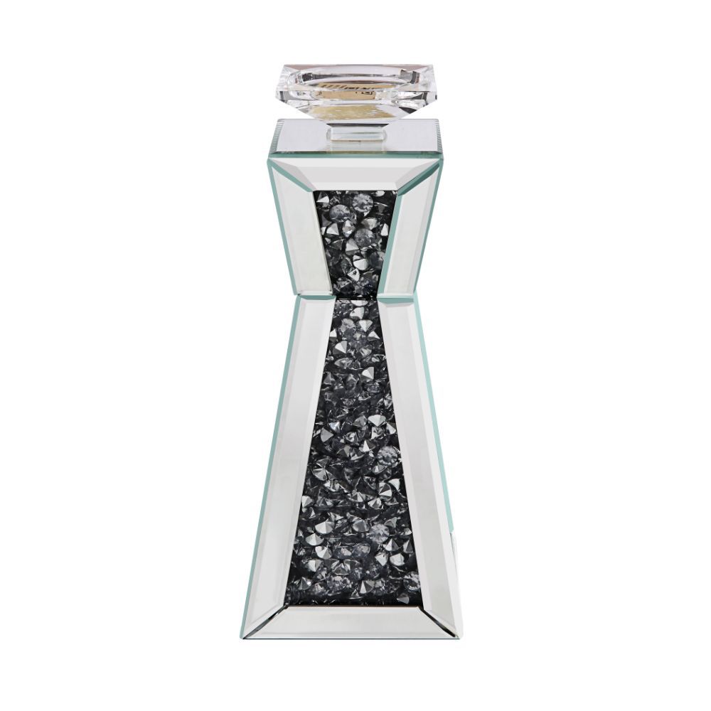 Noralie - Candle Holder (Set of 2) - Mirrored, Faux Diamonds - Urban Living Furniture (Los Angeles, CA)