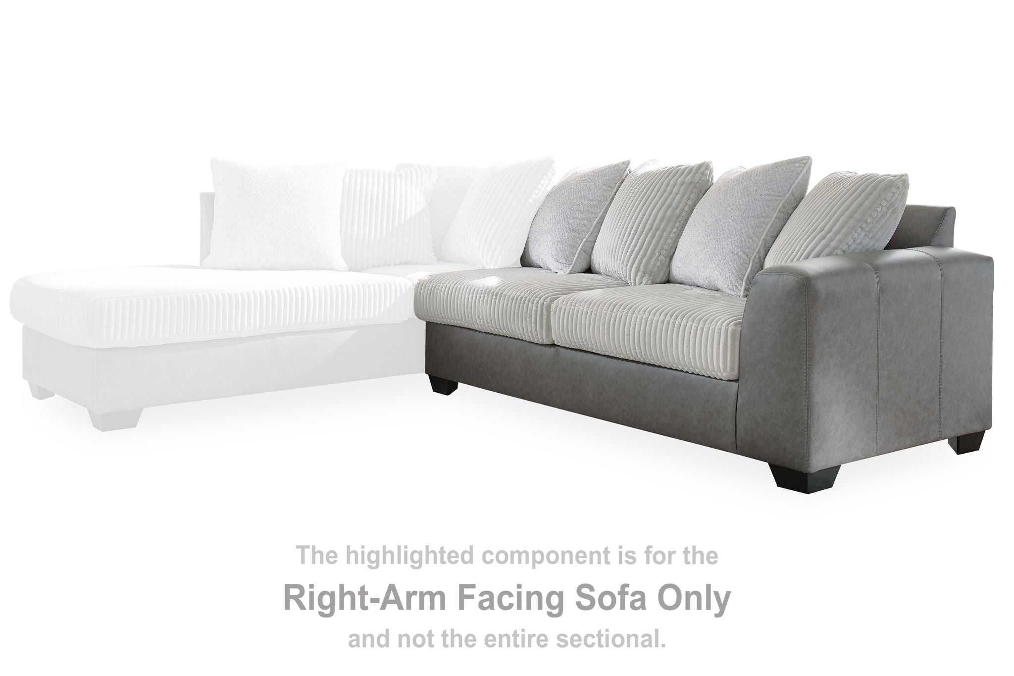 Clairette Court - Alloy - Raf Sofa - Urban Living Furniture (Los Angeles, CA)