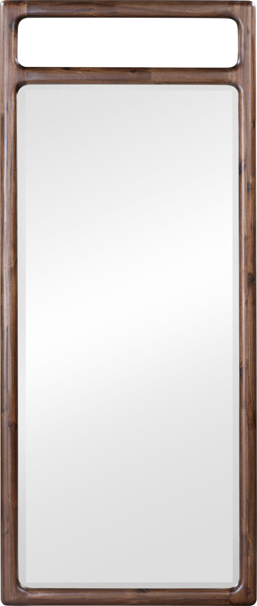 Sol - Beveled Glass Floor Mirror - Brown Spice