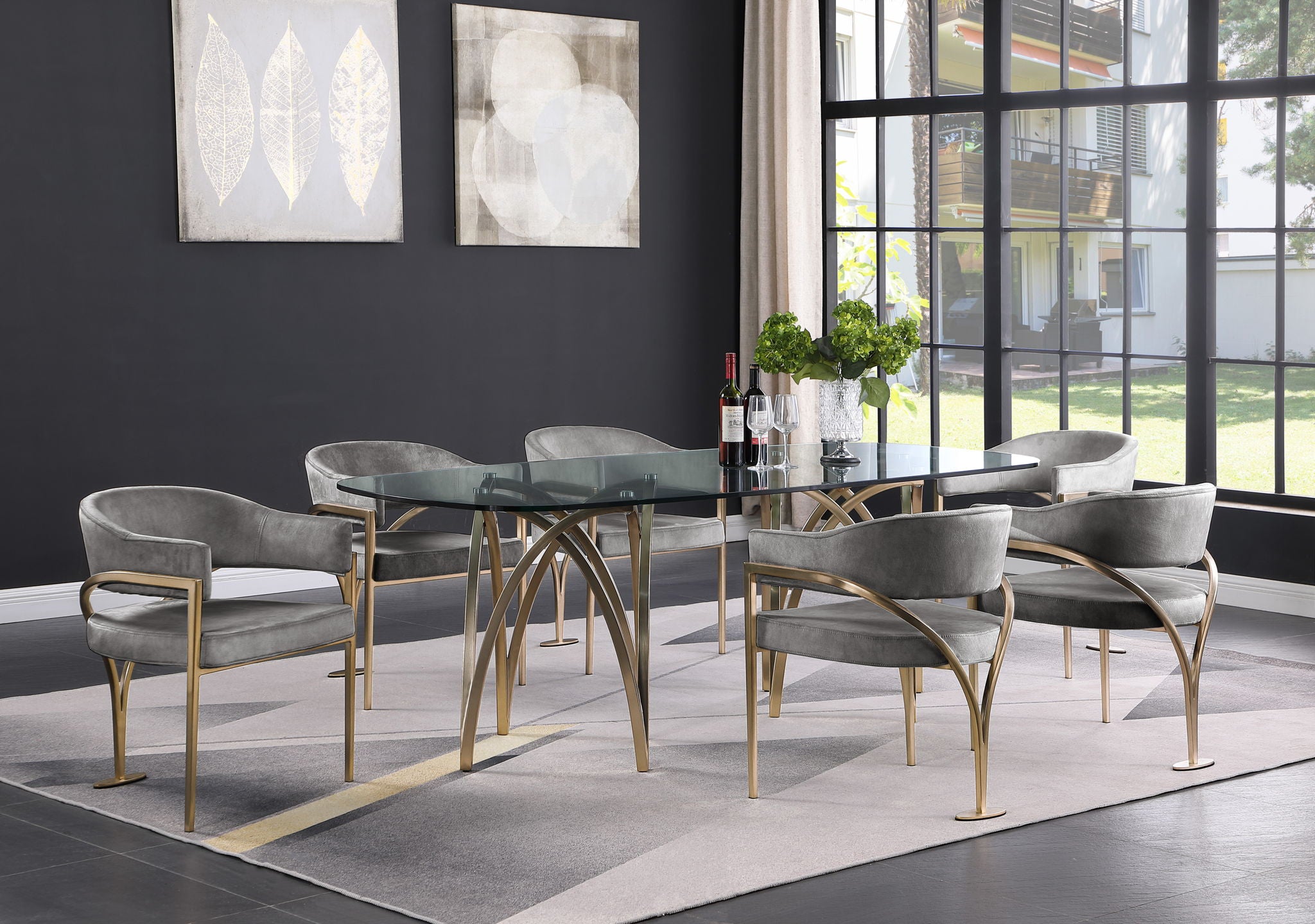 Madelyn - Dining Chair (Set of 2) - Brushed Brass - Urban Living Furniture (Los Angeles, CA)