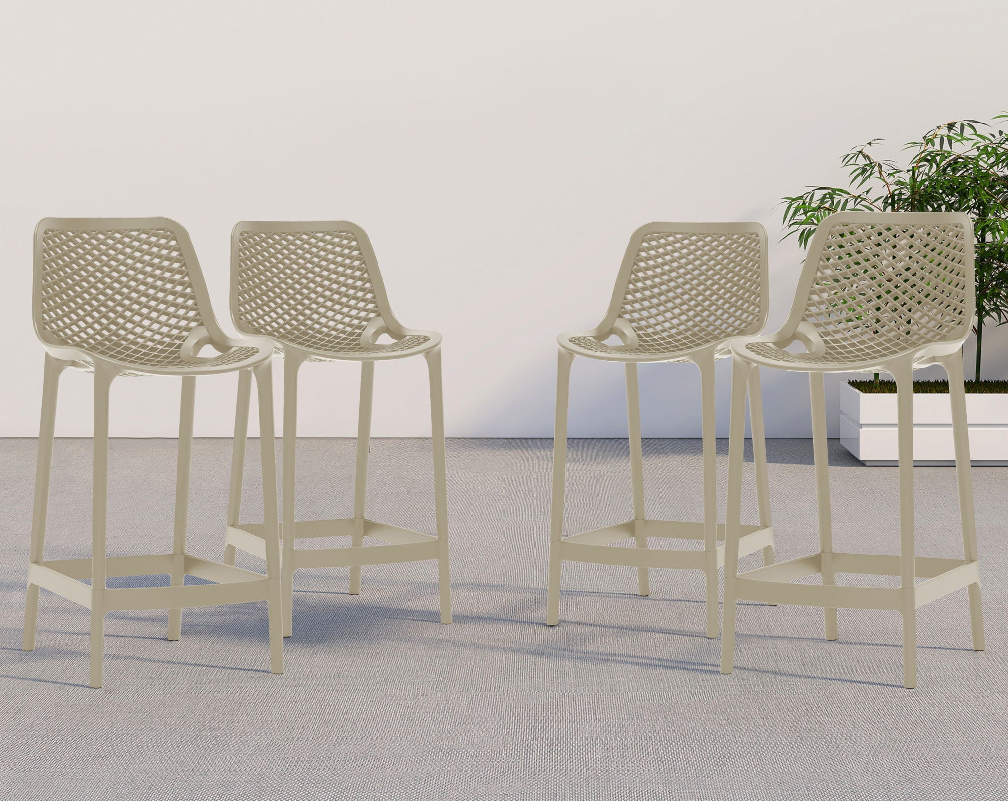 Mykonos - Outdoor Patio Stool Set - Urban Living Furniture (Los Angeles, CA)