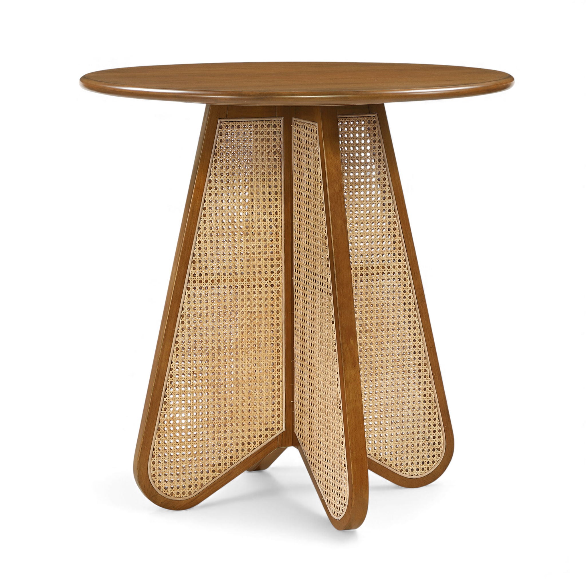 Butterfly - Solid Wood And Natural Cane Table