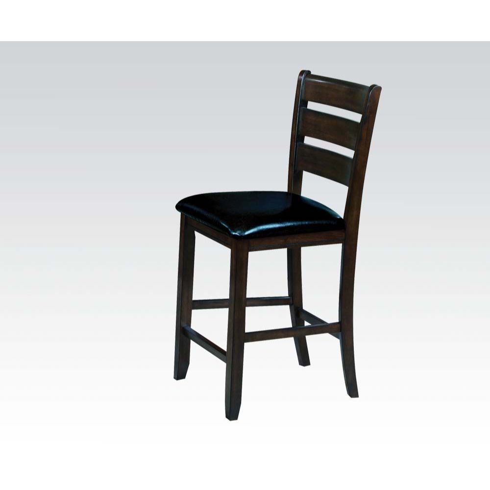 Urbana - Counter Height Chair (Set of 2) - Black PU & Espresso - Urban Living Furniture (Los Angeles, CA)