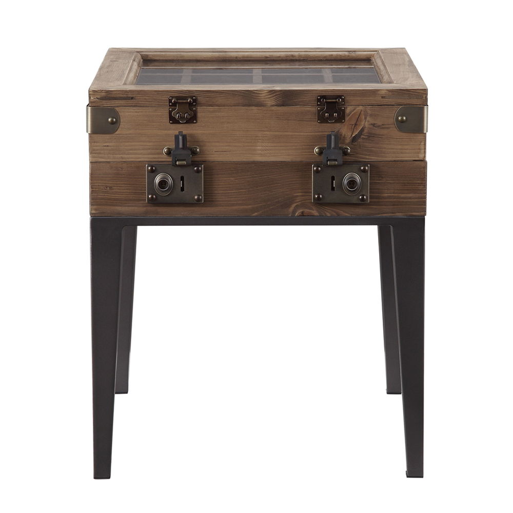 Kolin - Accent Table - Rustic Oak & Matte Gray - Urban Living Furniture (Los Angeles, CA)