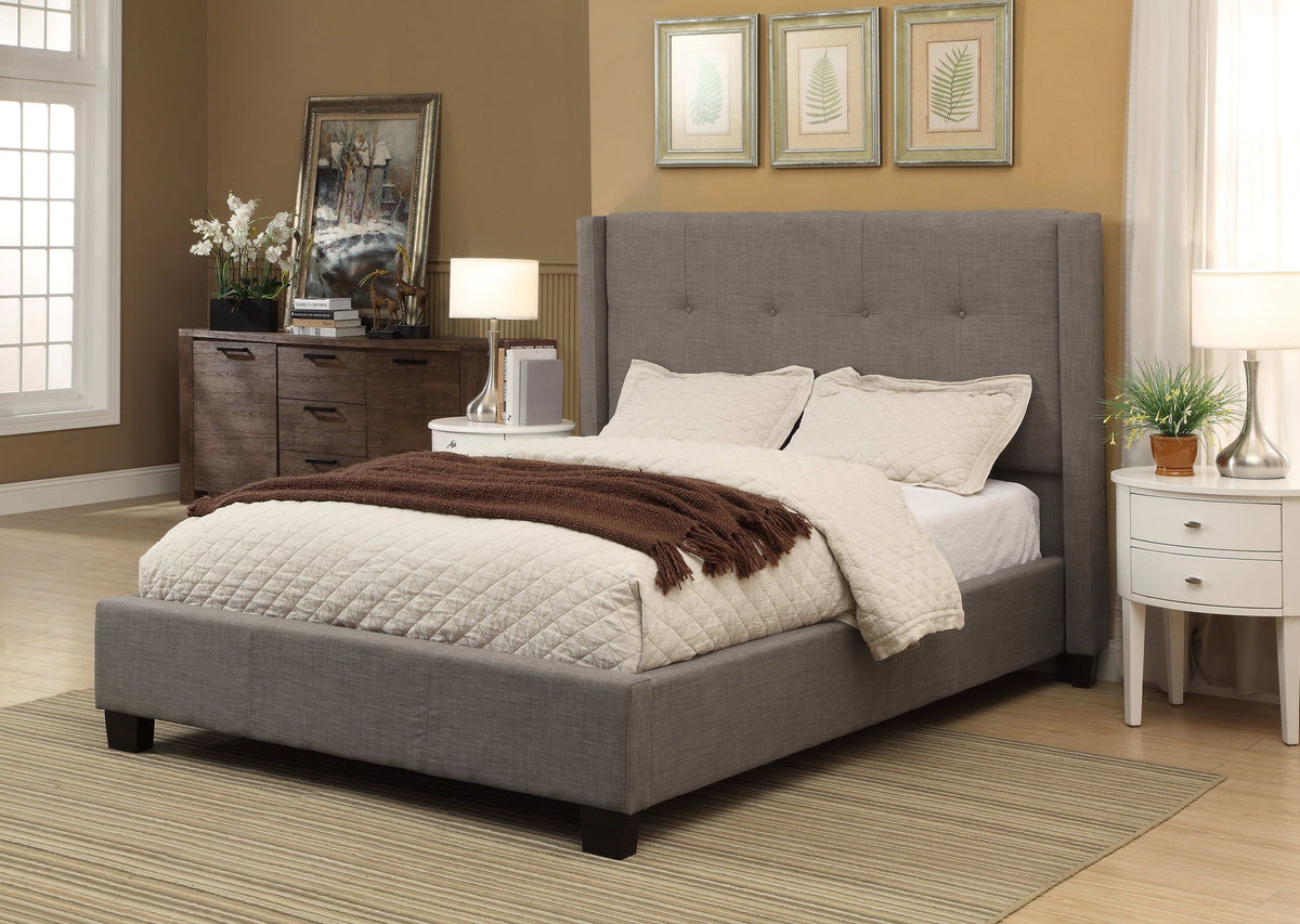Geneva Madeleine - Wingback Platform Storage Bed
