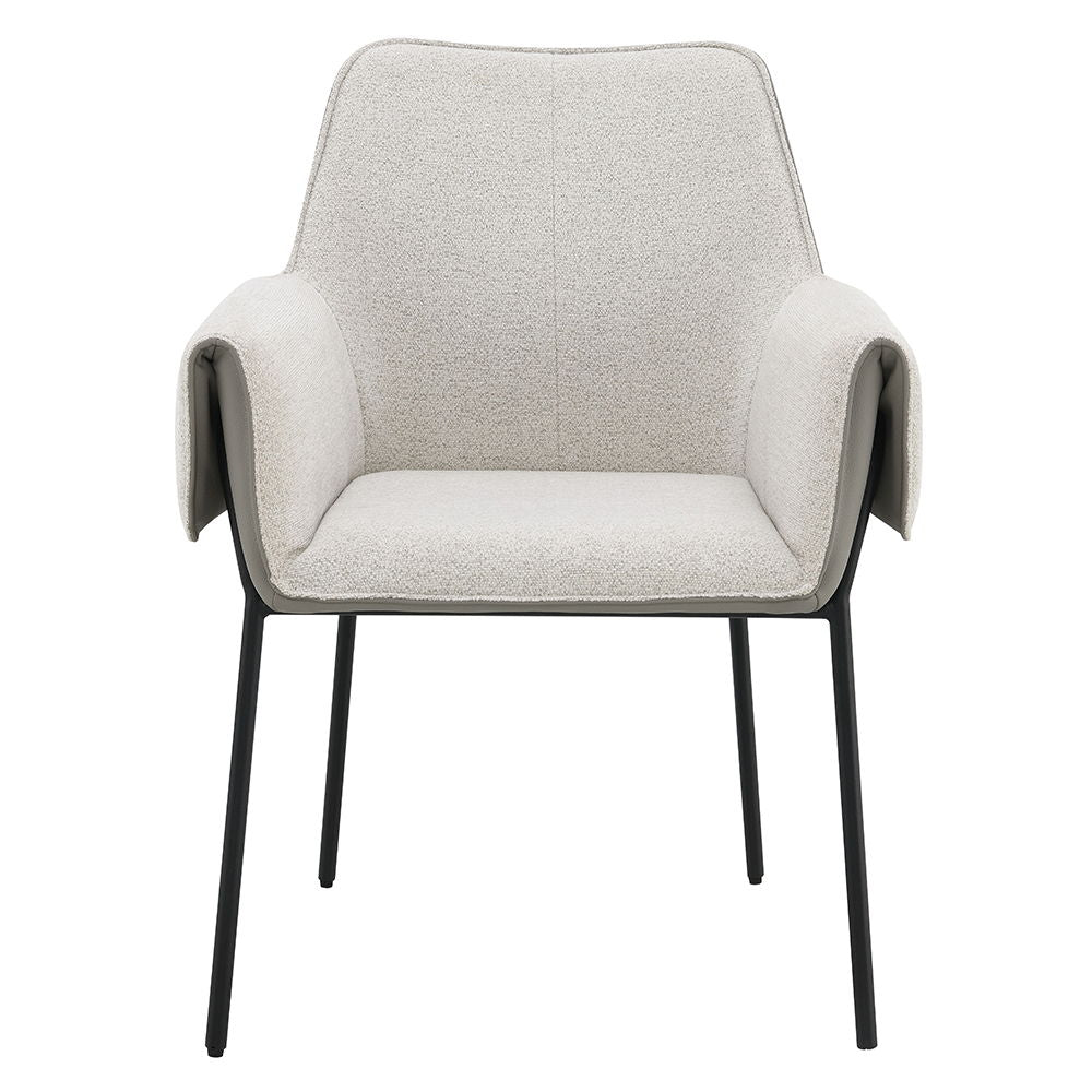 Jirina - Arm Chair (Set of 2) - Beige Chenille - Urban Living Furniture (Los Angeles, CA)