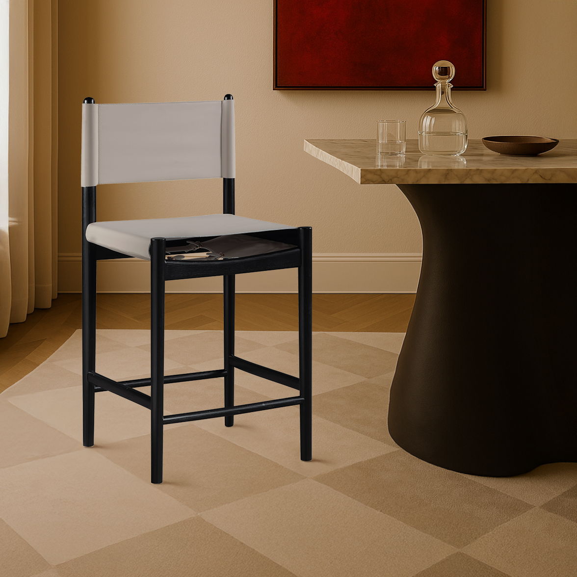 Rawlins - Counter Stool - Black Frame - Urban Living Furniture (Los Angeles, CA)