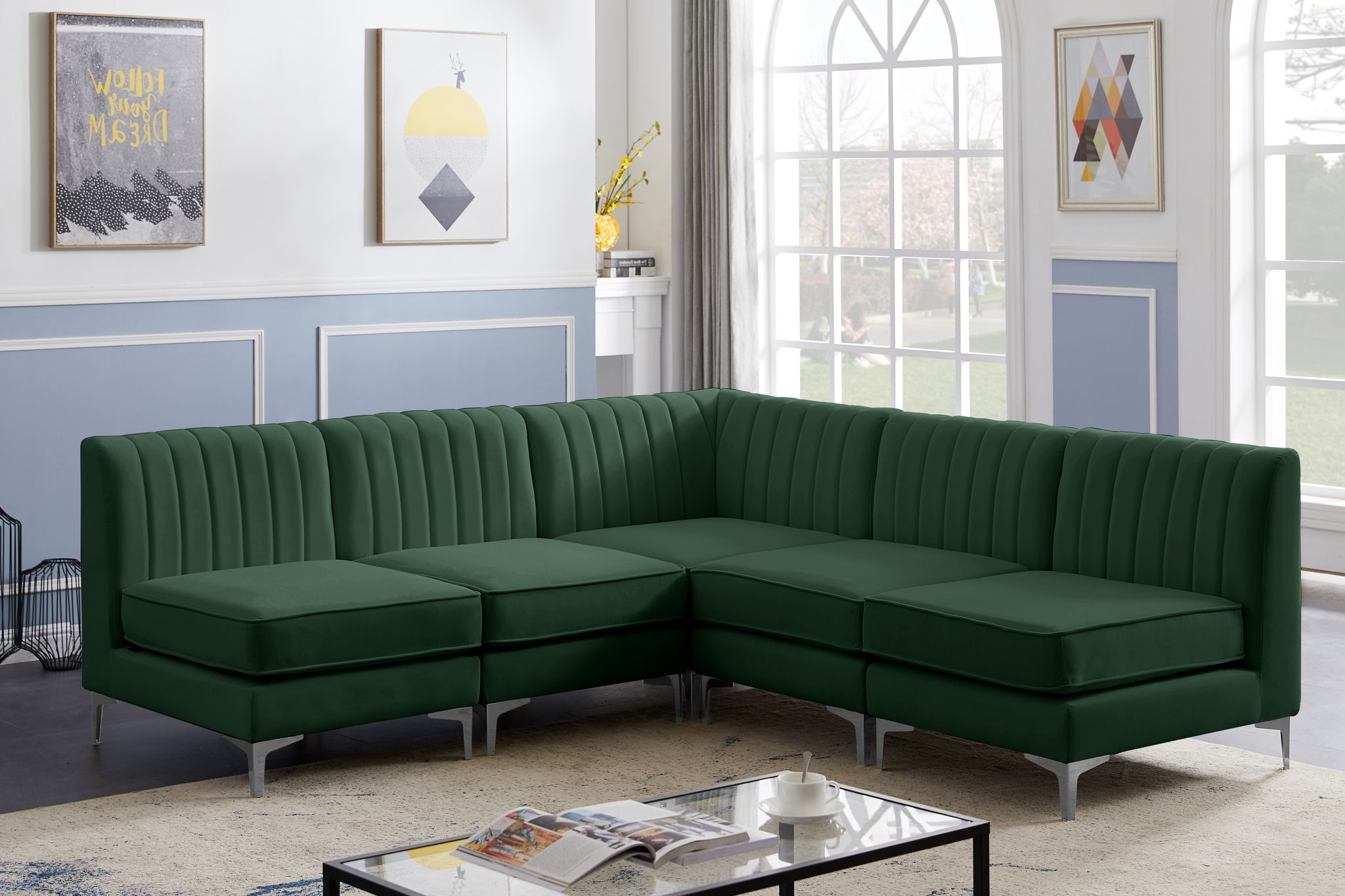 Alina - 5 Piece Armless Sectional - Urban Living Furniture (Los Angeles, CA)