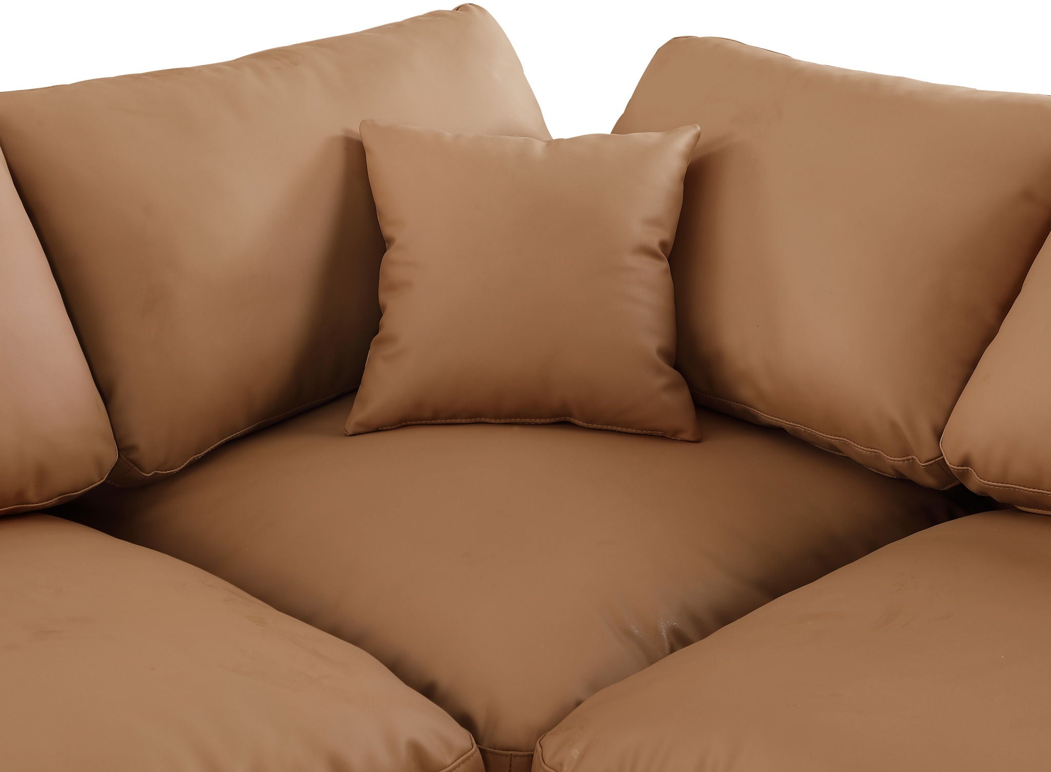Comfy - 4 Piece Faux Leather Modular Armless Sectional - Urban Living Furniture (Los Angeles, CA)