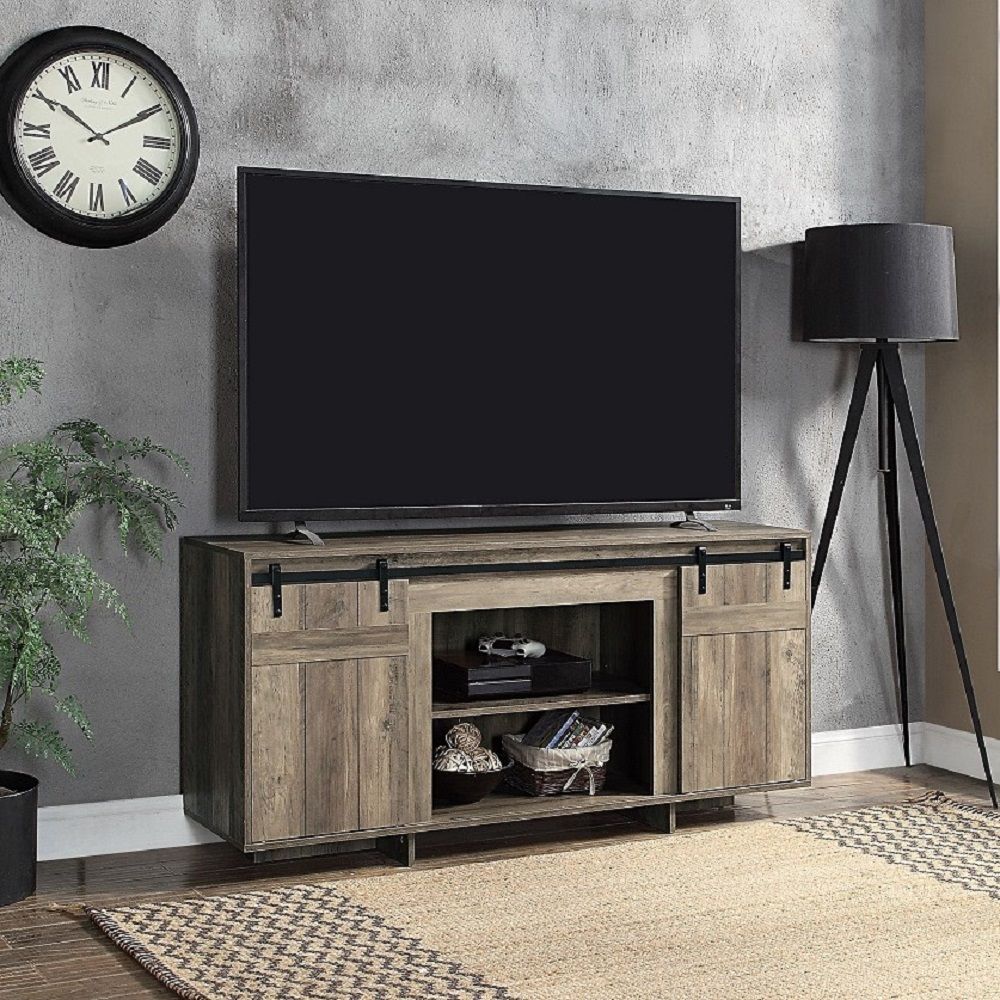Bellarosa - TV Stand (Same As 91608) - Gray Washed - Urban Living Furniture (Los Angeles, CA)