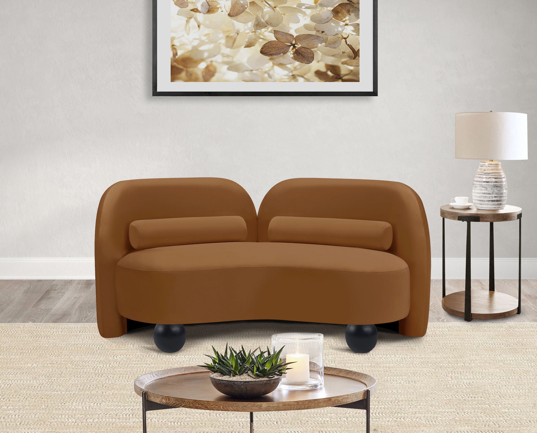 Daphne - Velvet Loveseat
