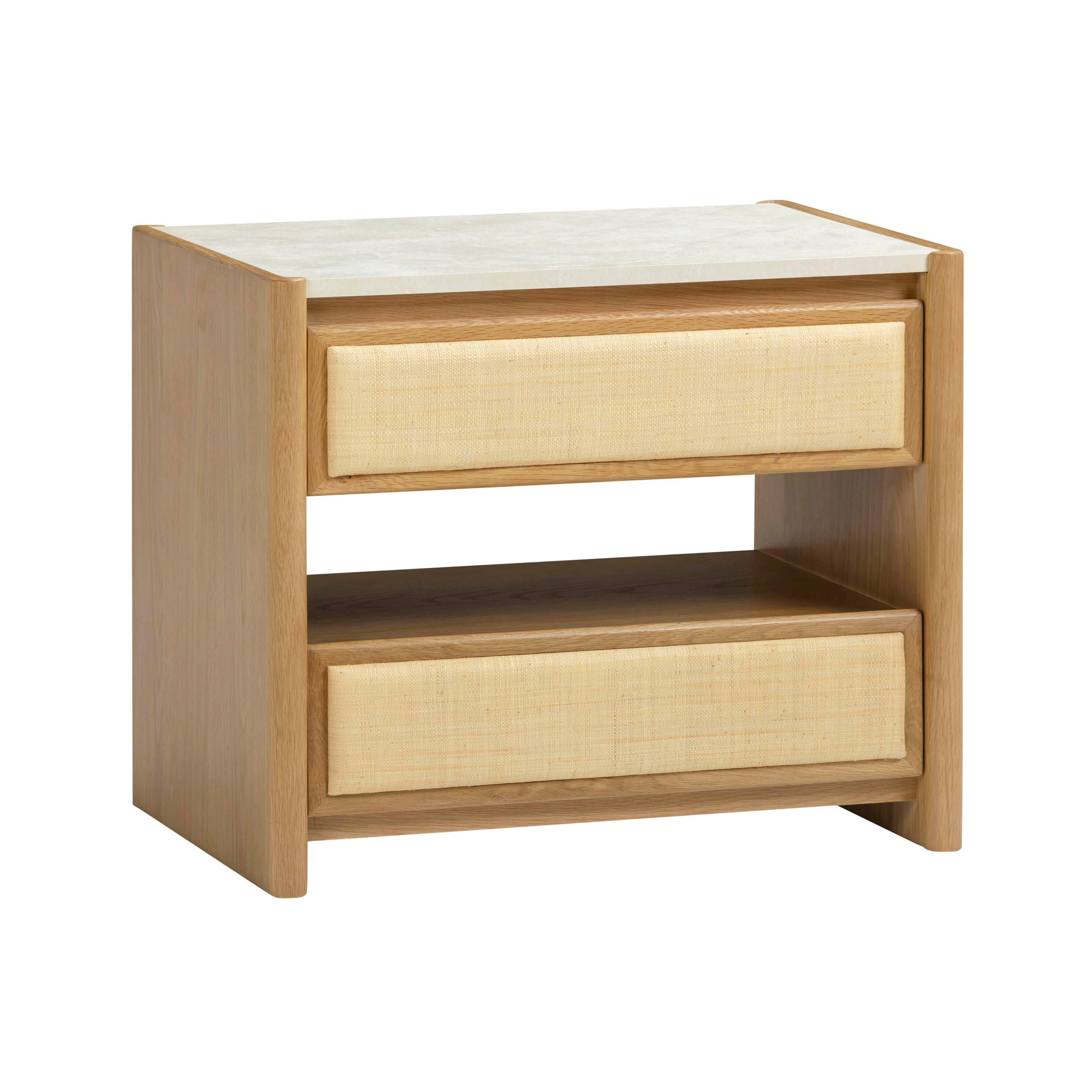 Paige - 2-Drawer Nightstand - Natural Oak - Urban Living Furniture (Los Angeles, CA)