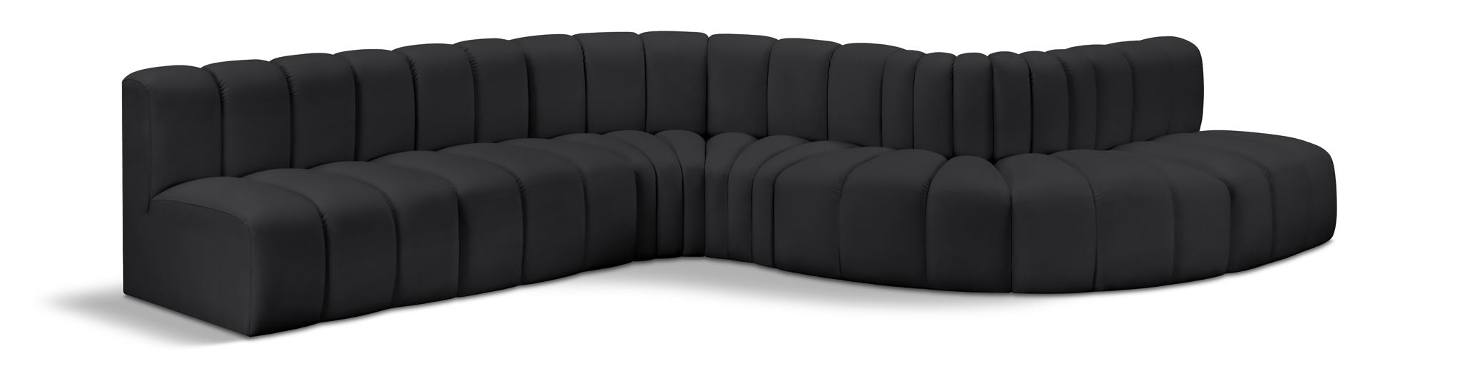 Arc - Faux Leather 7 Piece Modular Sofa - Urban Living Furniture (Los Angeles, CA)