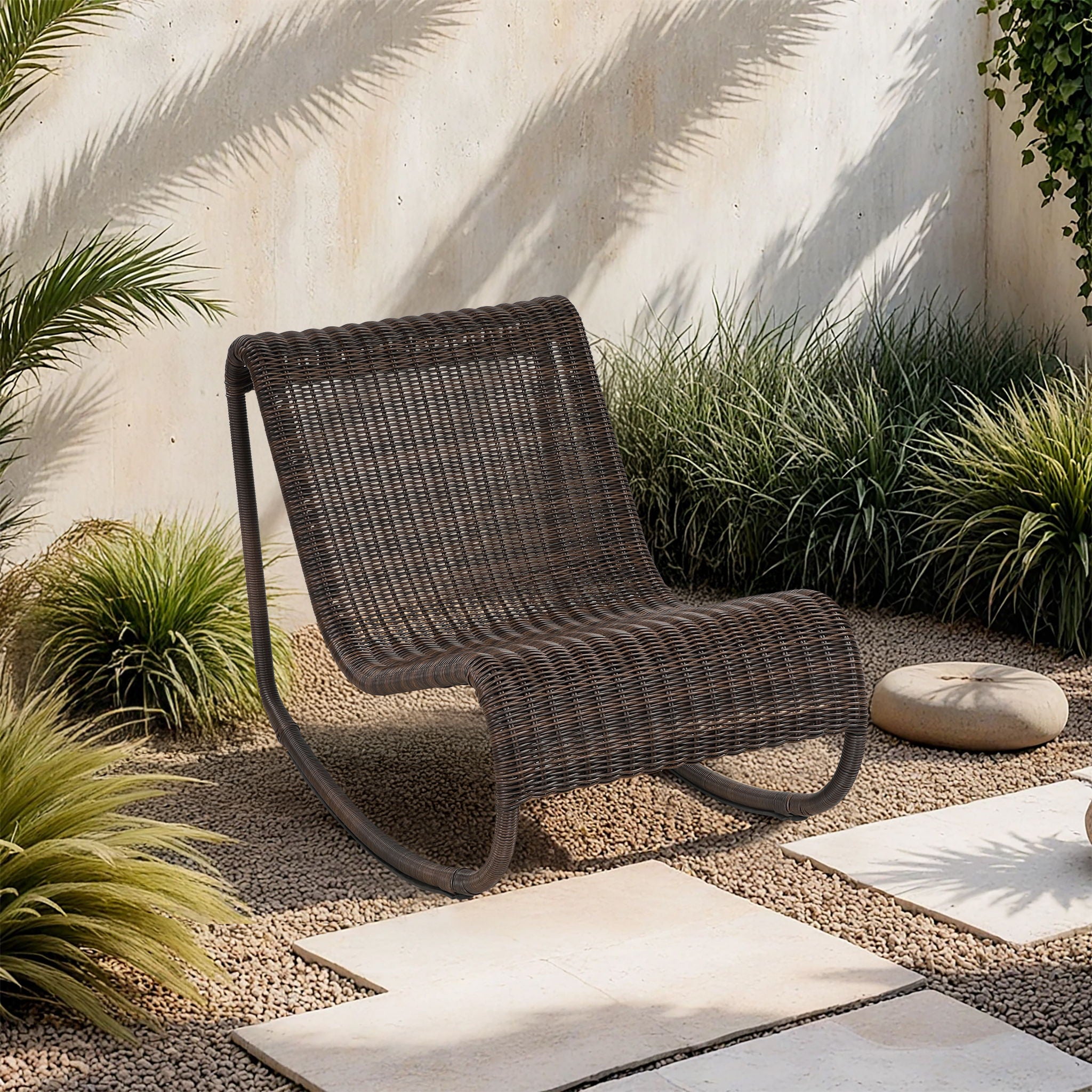 Antigua - Wicker Outdoor Patio Rocking Chair - Urban Living Furniture (Los Angeles, CA)