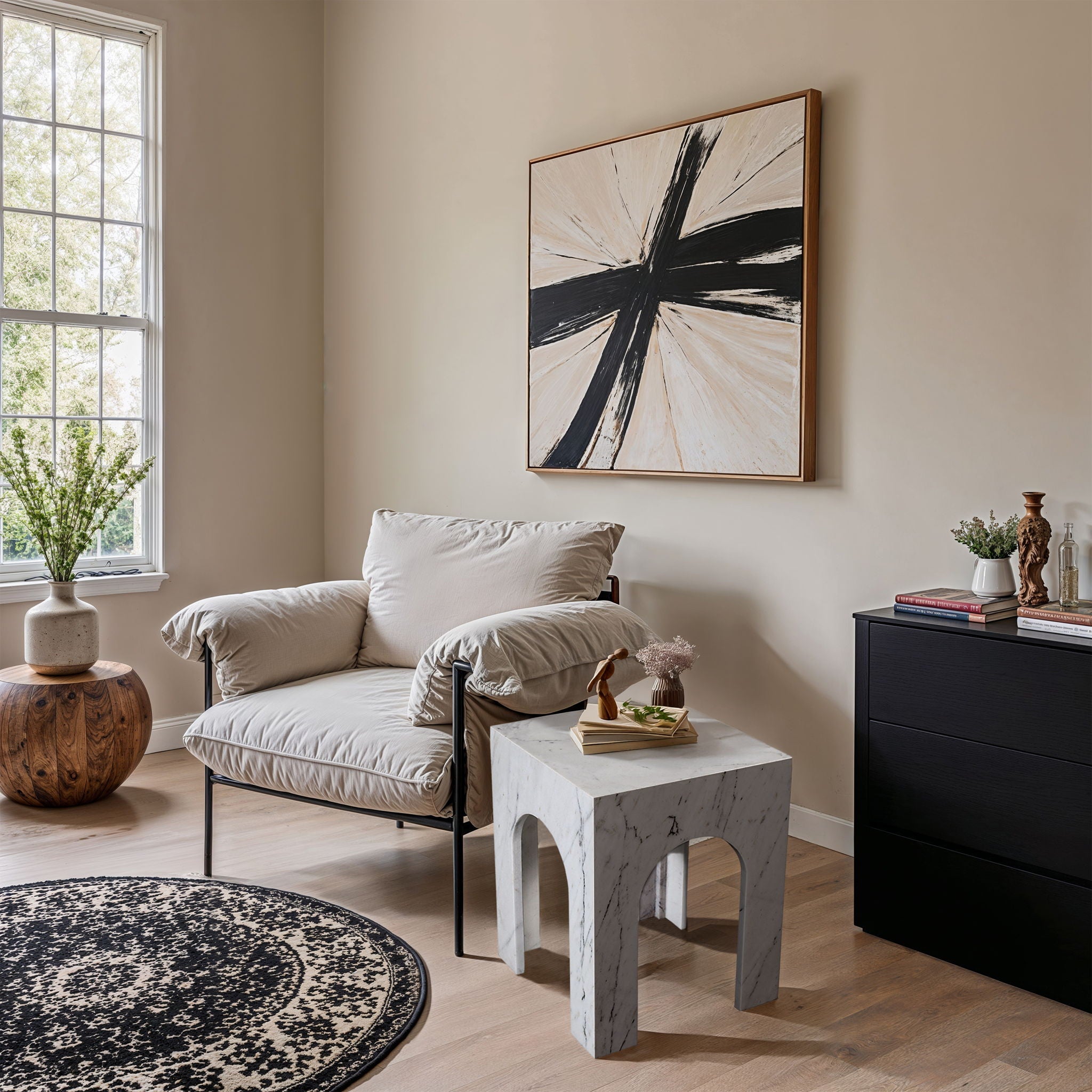 Palermo - Marble End Table - Urban Living Furniture (Los Angeles, CA)