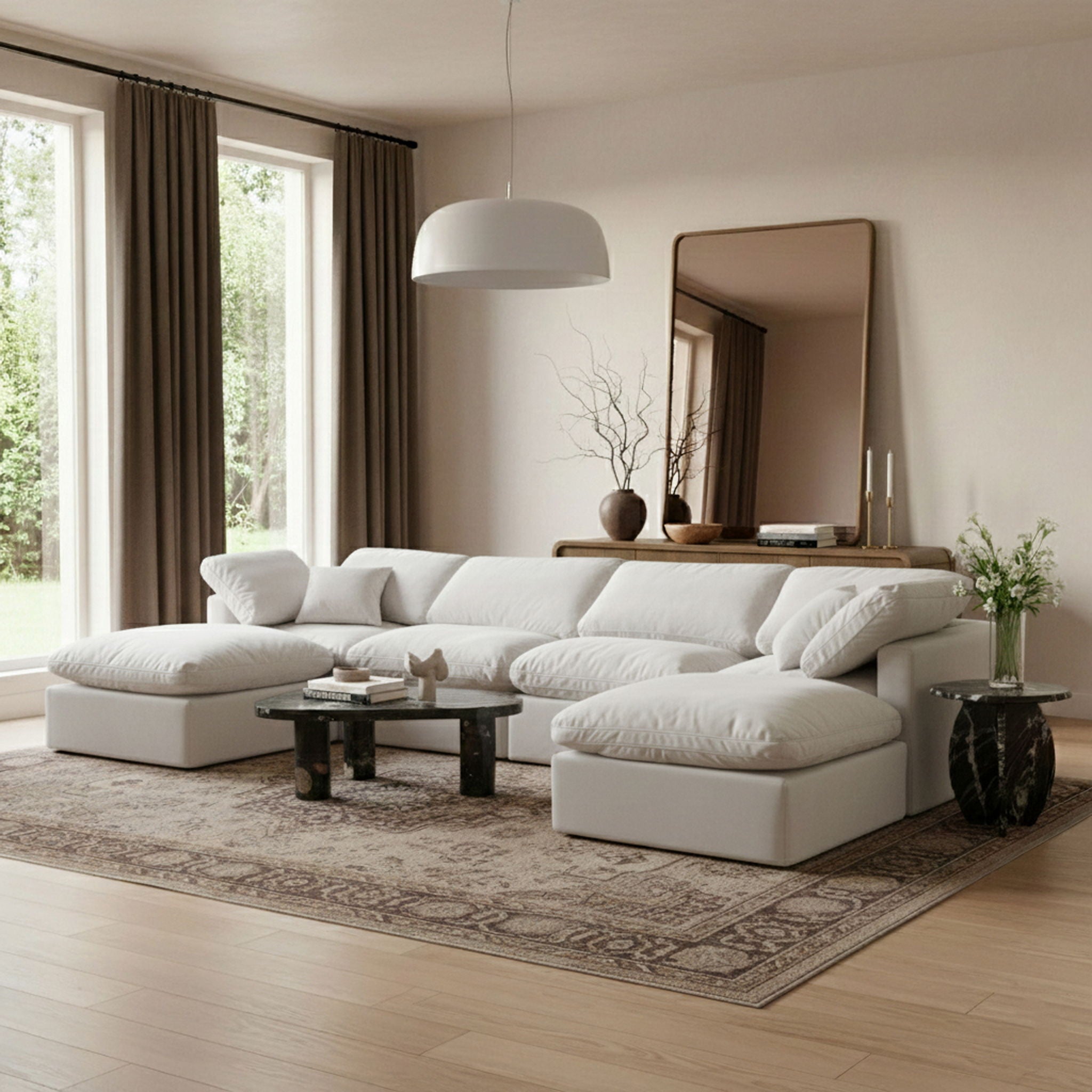 Indulge - Velvet 6 Piece Modular Double Chaise Sectional - Urban Living Furniture (Los Angeles, CA)