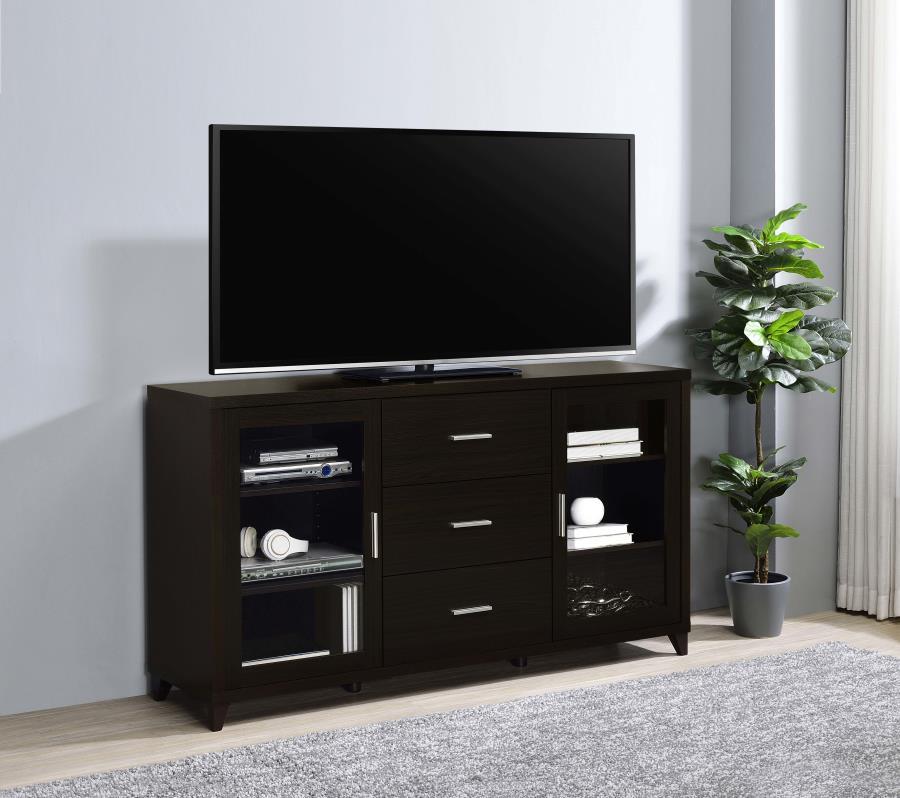 Lewes - 2 Door Engineered Wood TV Stand - Cappuccino - Urban Living Furniture (Los Angeles, CA)