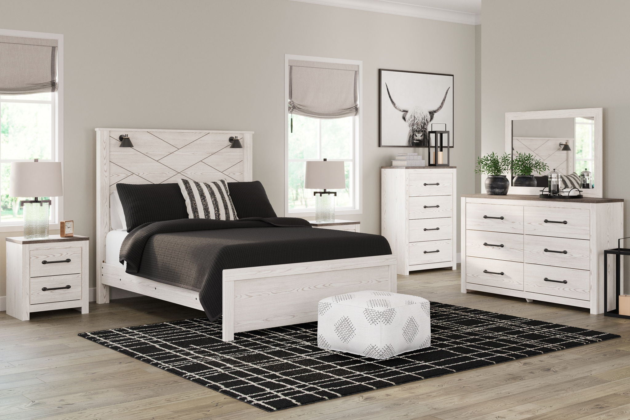 Gerridan - Panel Bedroom Set With Sconces - Urban Living Furniture (Los Angeles, CA)