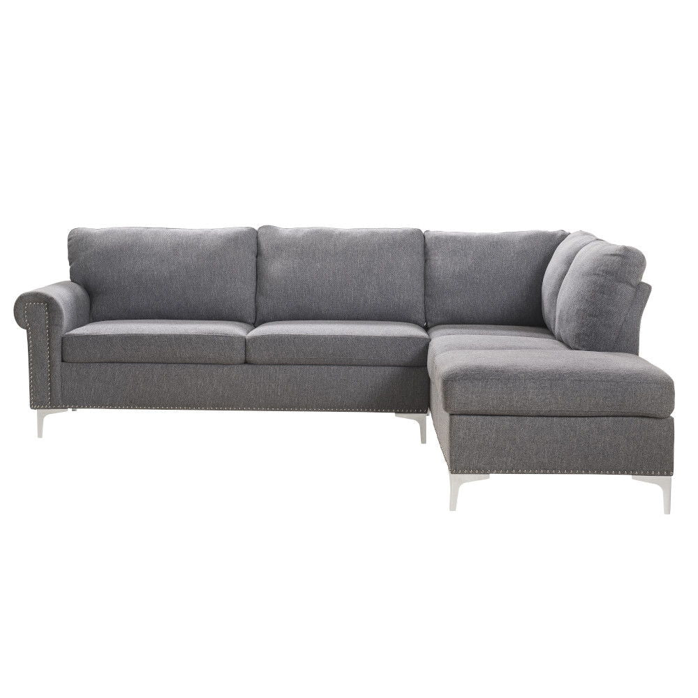 Melvyn - Sectional Sofa - Gray Fabric - Urban Living Furniture (Los Angeles, CA)