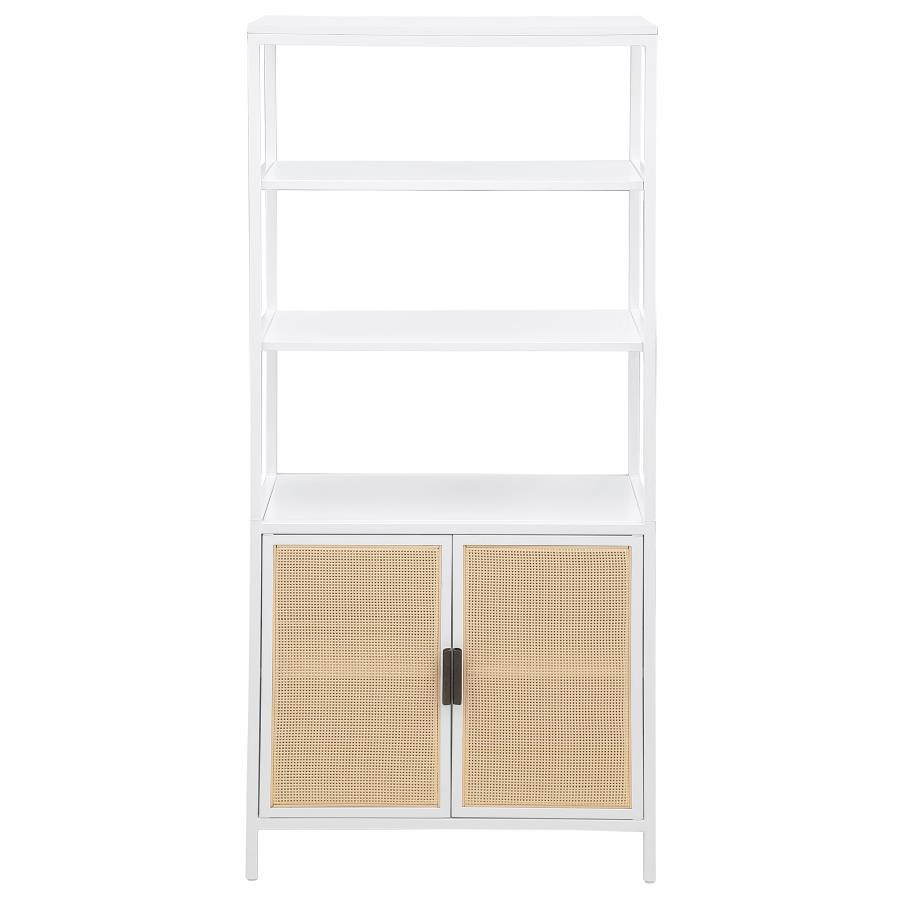 Amherst - 3-Shelf Radio Weave Cane Metal Accent Cabinet - Urban Living Furniture (Los Angeles, CA)