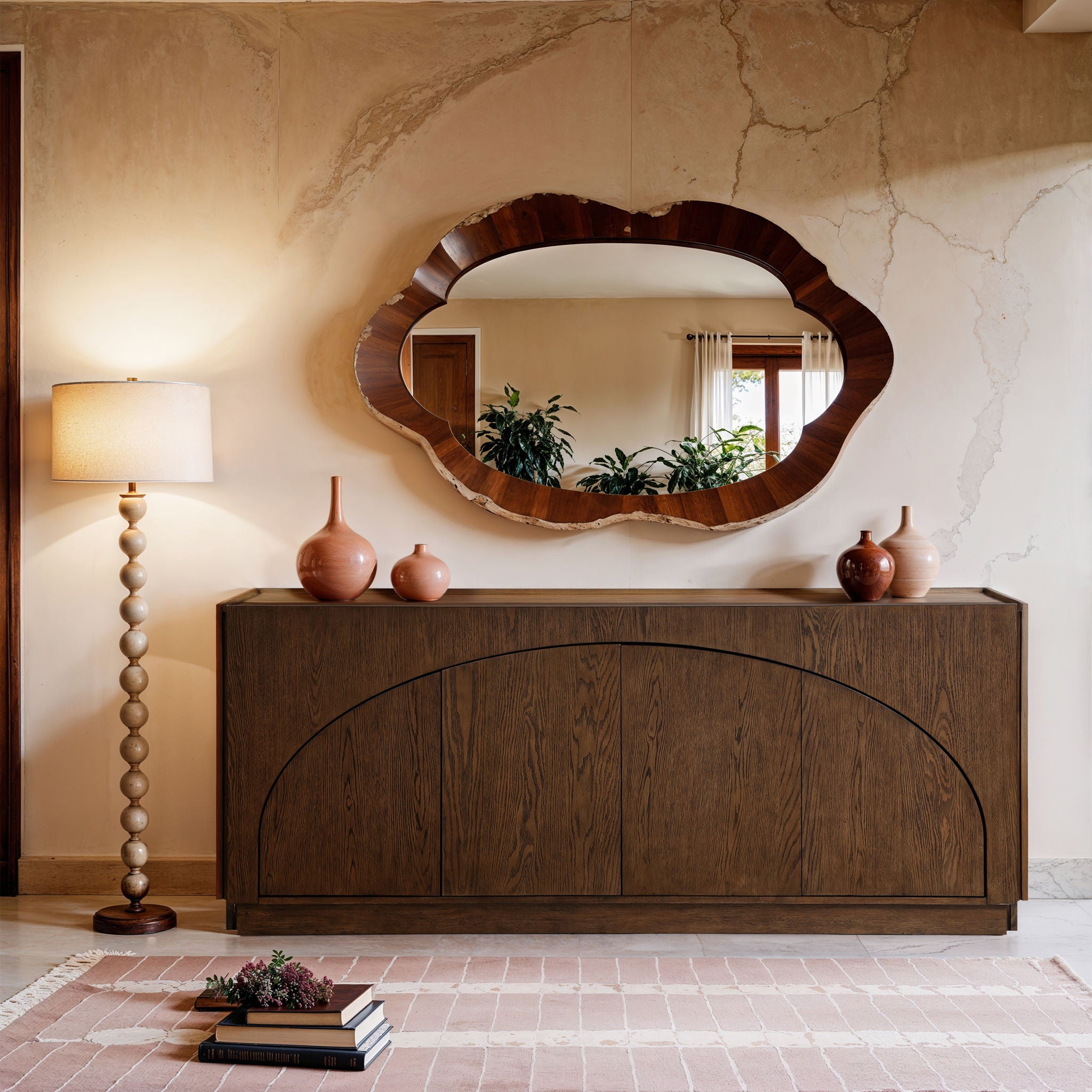 Everson - Oak Veneer And Solid Wood Sideboard/Buffet - Brown - Urban Living Furniture (Los Angeles, CA)