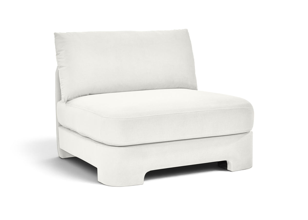 Hammond - Velvet Performance Fabric Upholstered Armless Chair