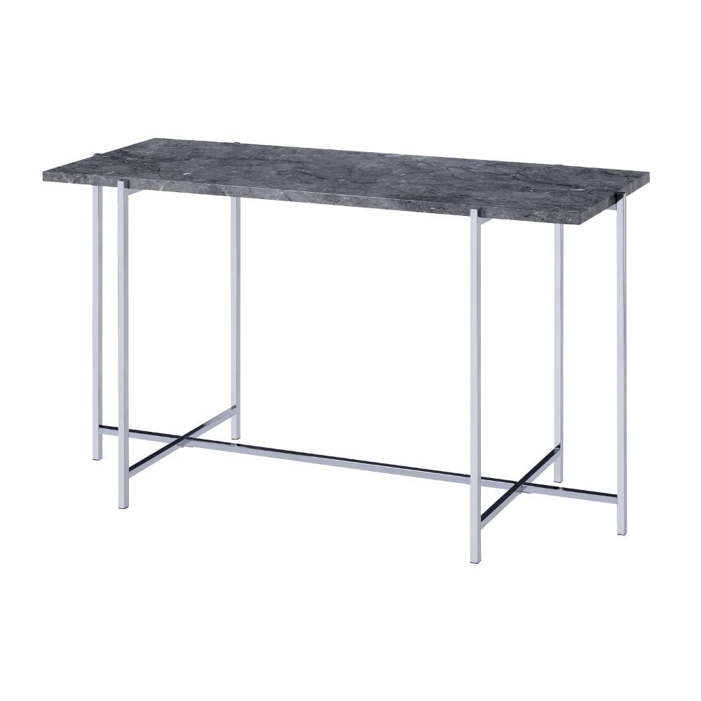 Adelae - Sofa Table - Faux Marble Top & Chrome - Urban Living Furniture (Los Angeles, CA)