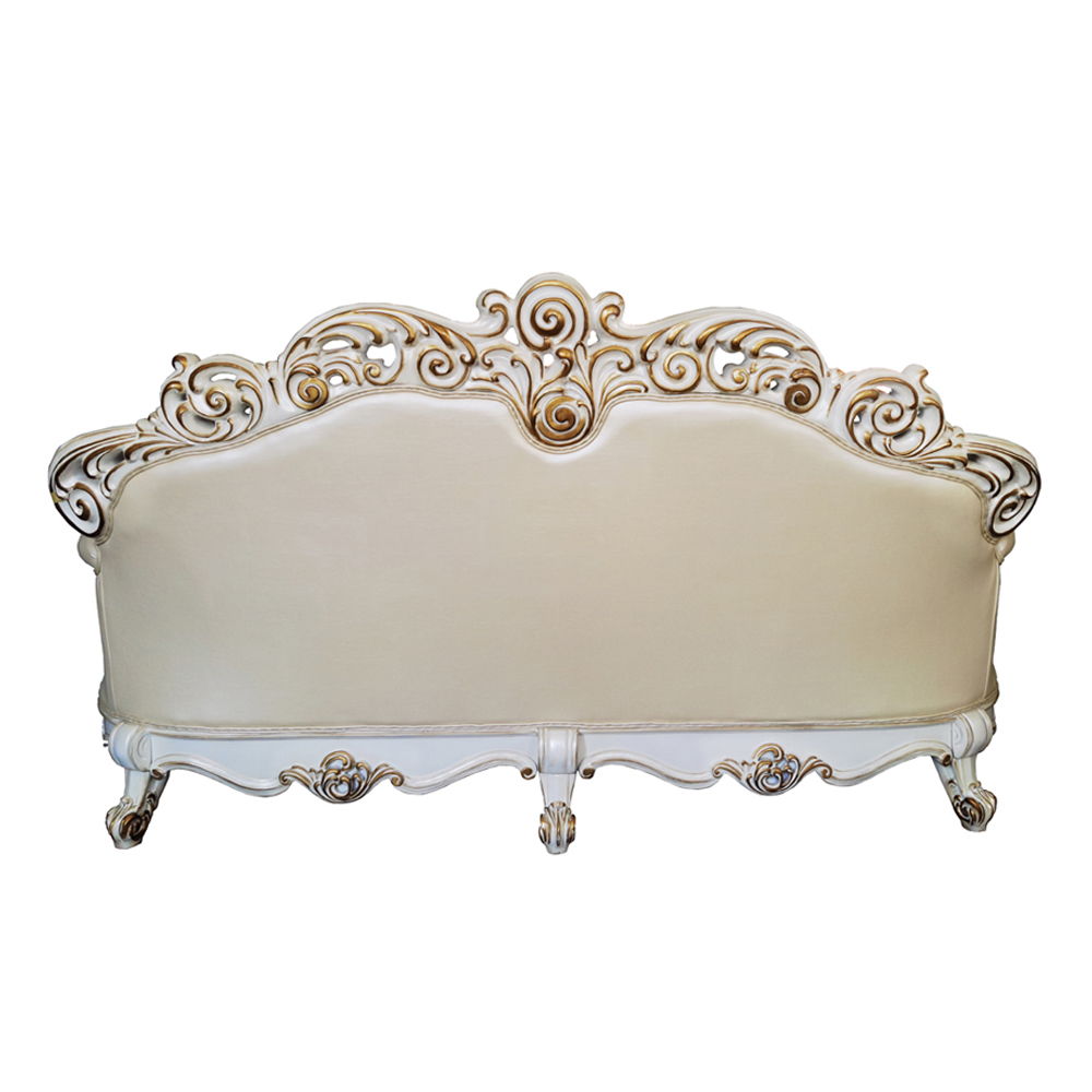 Vendome - Sofa With 5 Pillows - Champagne Synthetic Leather & Antique Pearl - Urban Living Furniture (Los Angeles, CA)