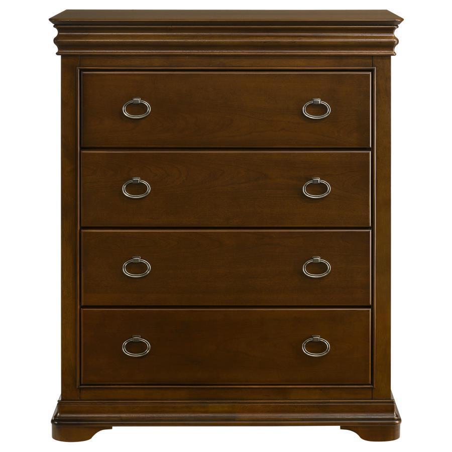 Garland - 4-Drawer Bedroom Chest Of Drawers - Brown Cherry - Urban Living Furniture (Los Angeles, CA)