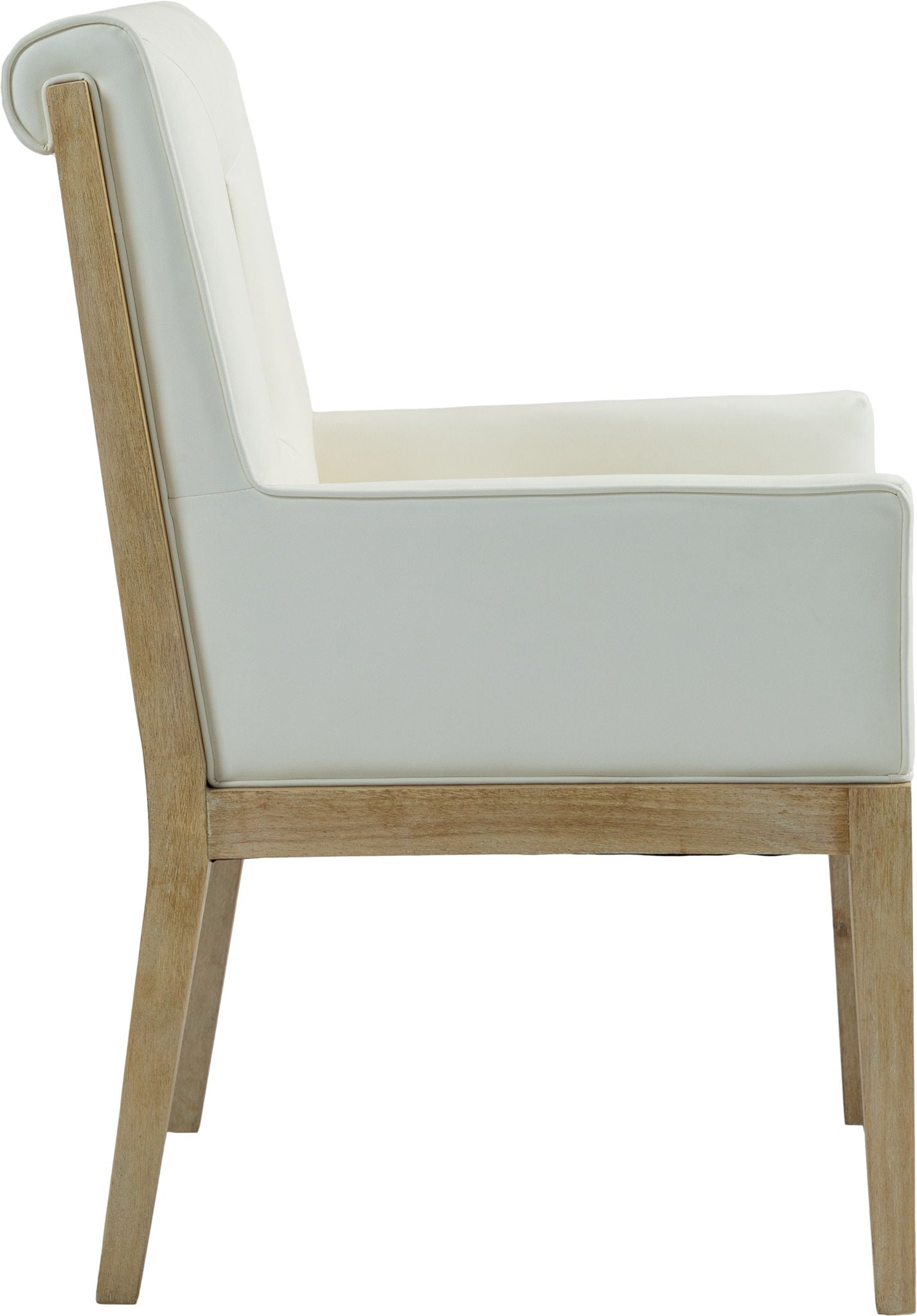 Gwendolyn - Faux Leather Dining Arm Chair With Natural Frame - Urban Living Furniture (Los Angeles, CA)