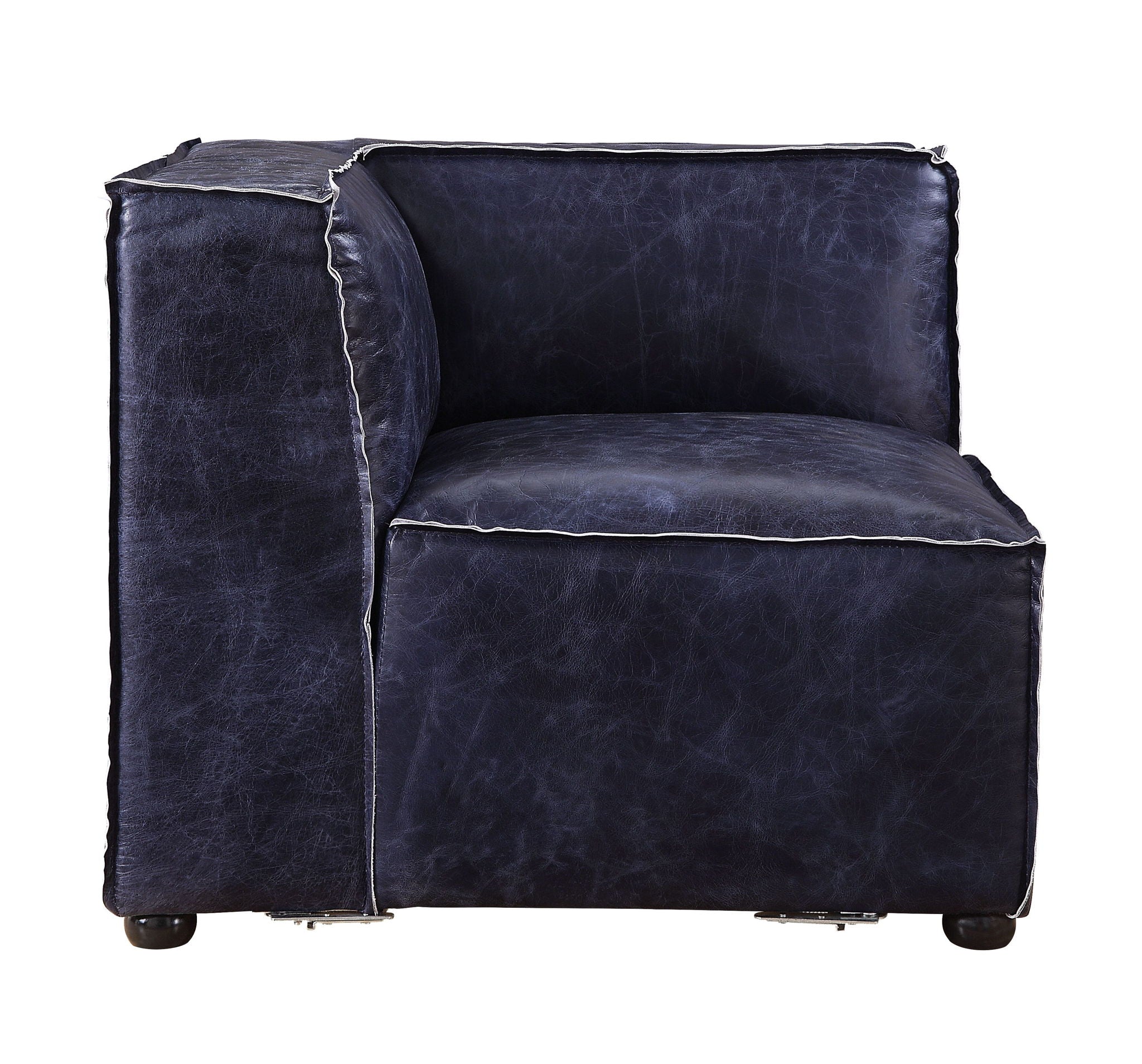Birdie - Modular Wedge - Vintage Blue Top Grain Leather