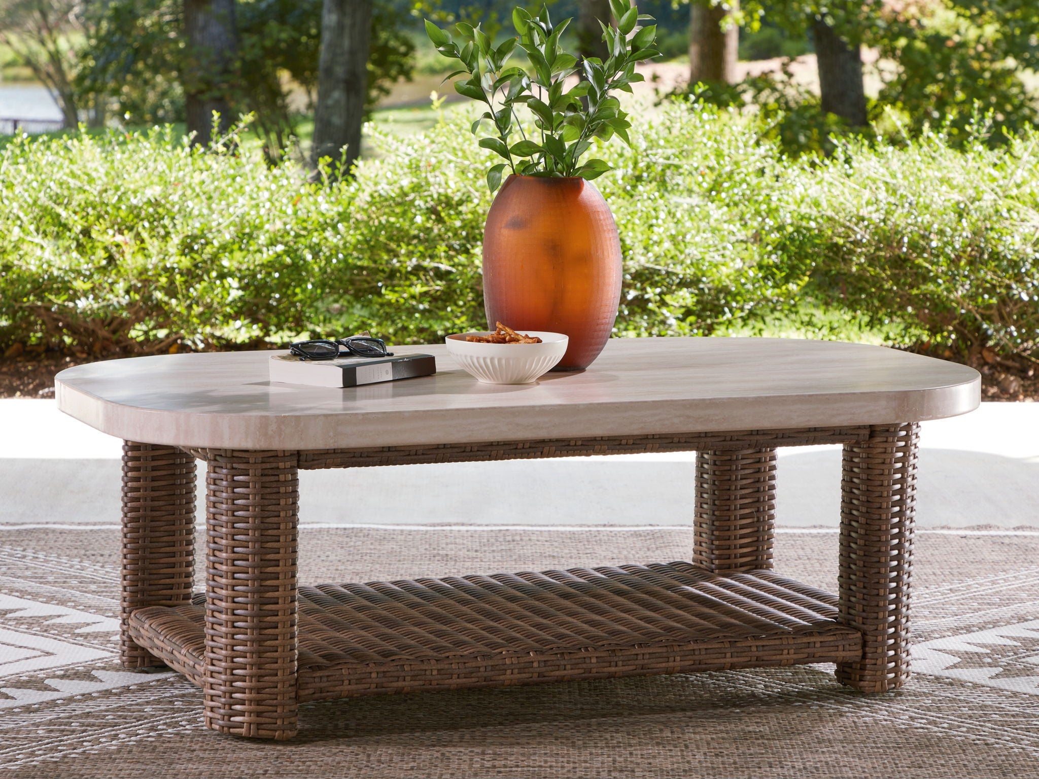 Dolan Creek - Rectangular Cocktail Table - Beige / Brown - Urban Living Furniture (Los Angeles, CA)
