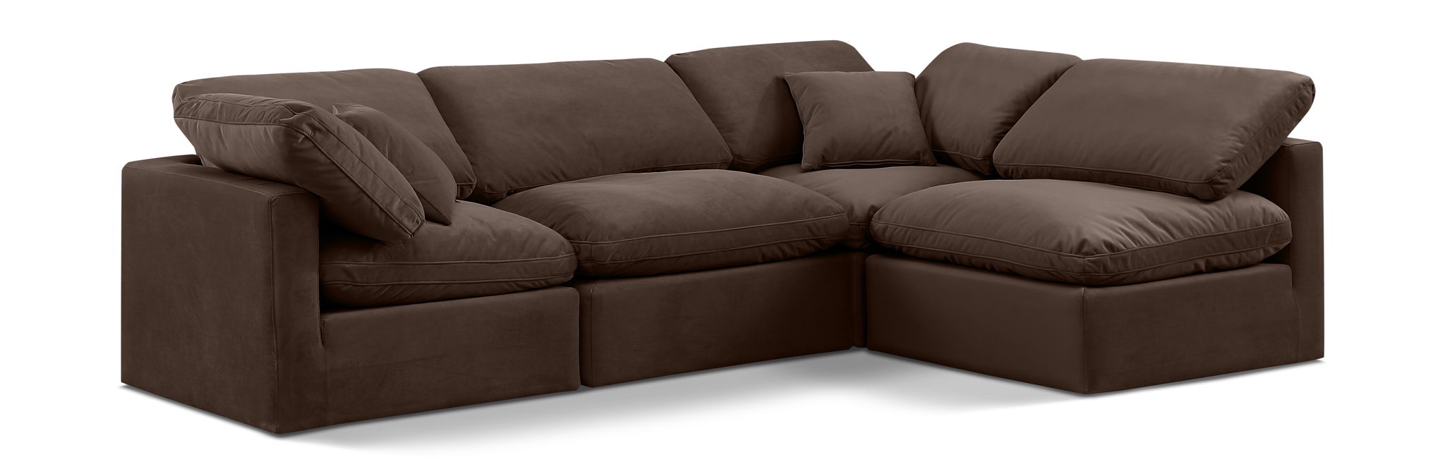 Indulge - Velvet 4 Piece Modular Sectional - Urban Living Furniture (Los Angeles, CA)