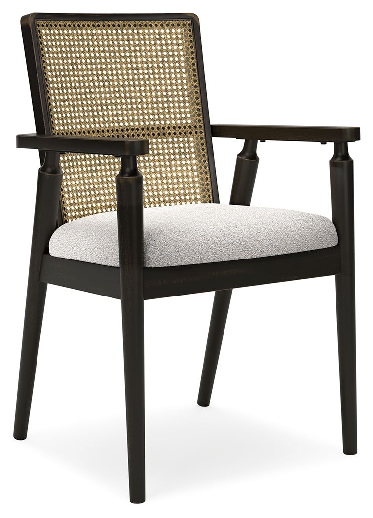 Galliden - Black - Dining Upholstered Arm Chair (Set of 2) - Urban Living Furniture (Los Angeles, CA)