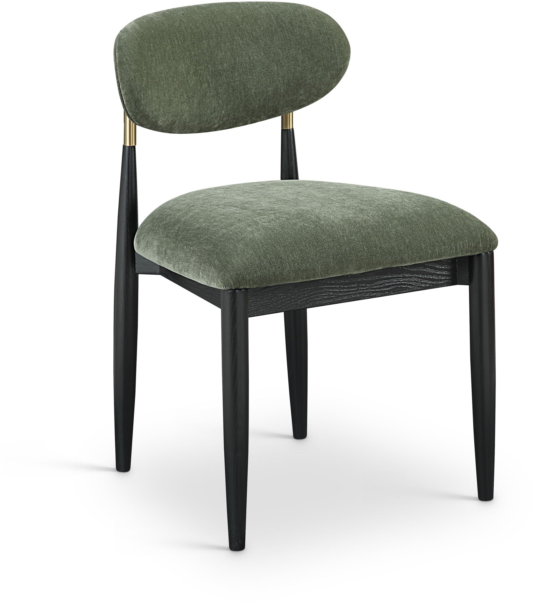 Riccio - Fabric Dining Side Chair (Set of 2) - Black And Gold Frame - Urban Living Furniture (Los Angeles, CA)