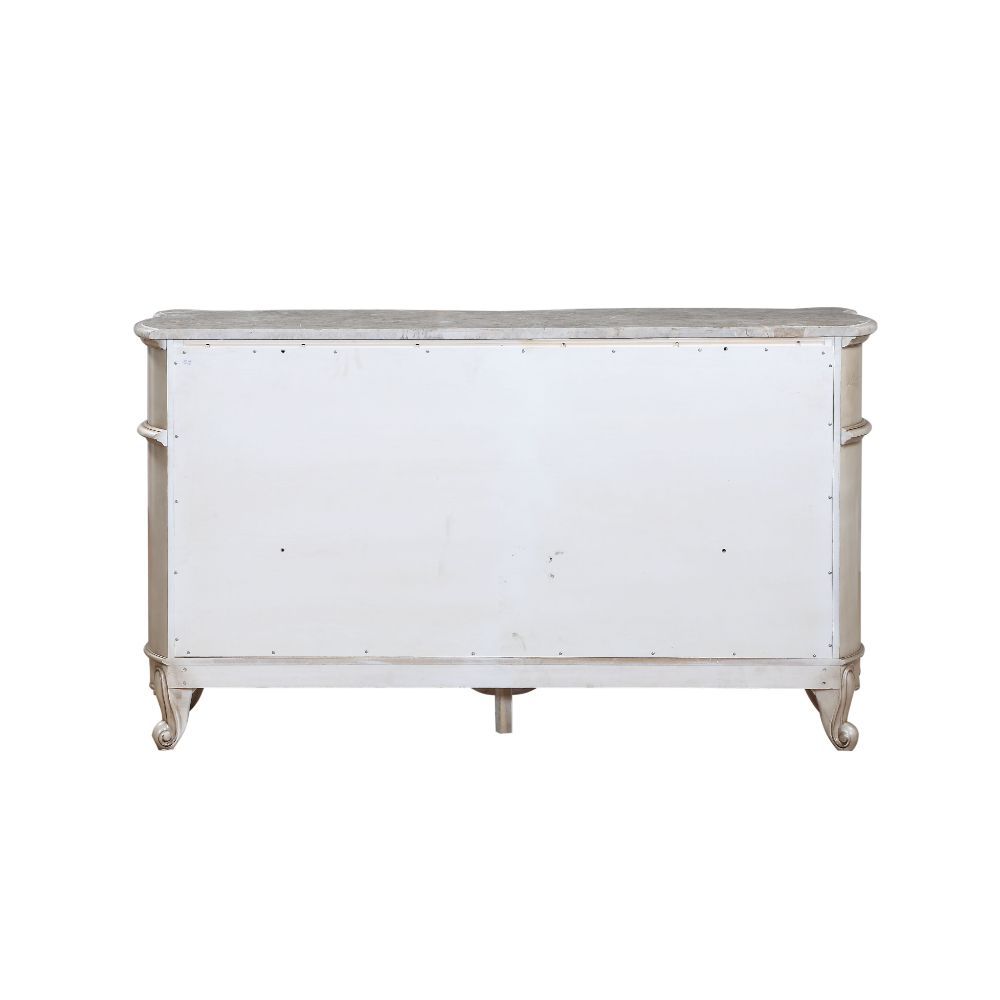 Gorsedd - Dresser With Marble Top - Marble Top & Golden Ivory - Urban Living Furniture (Los Angeles, CA)