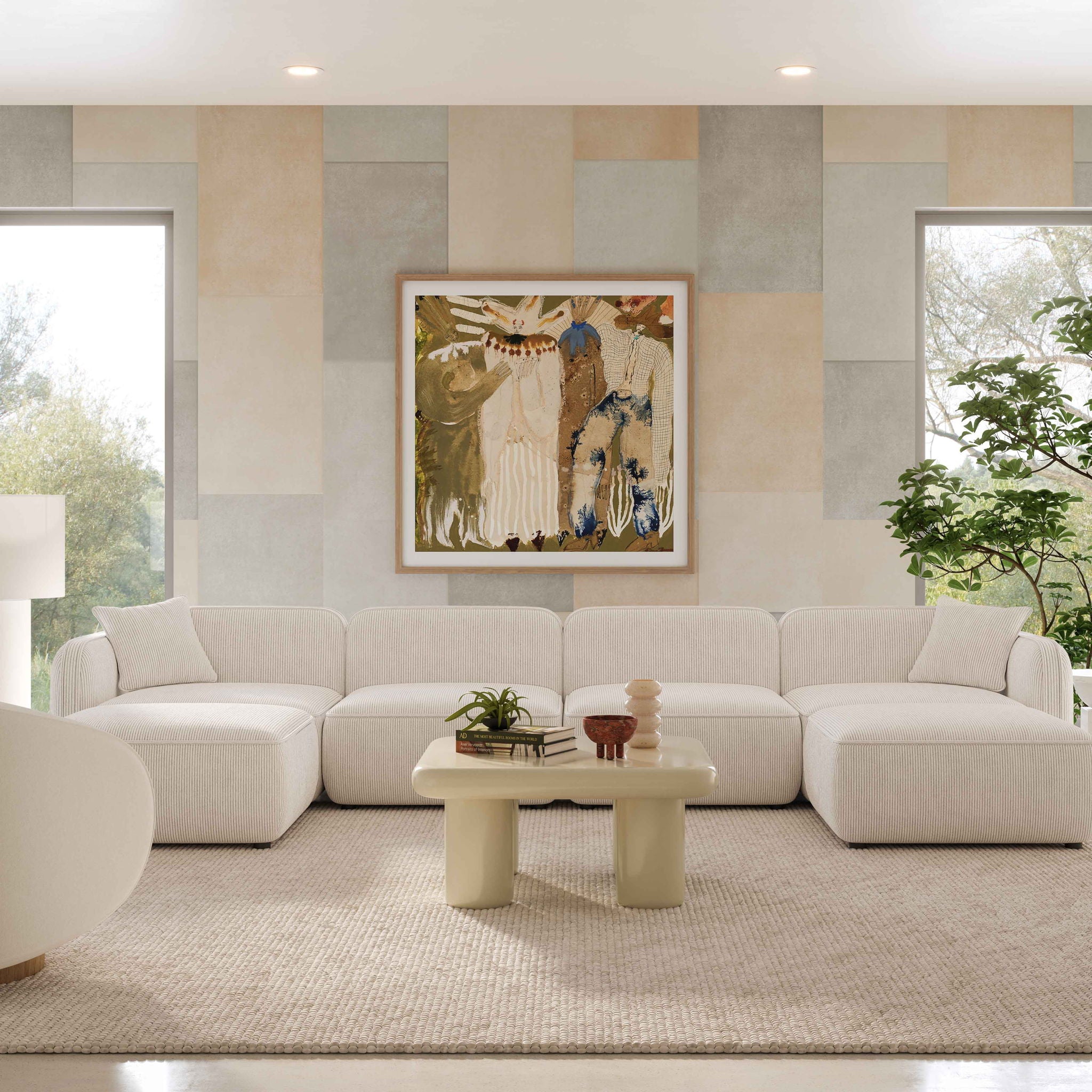 Travie - 6-Piece Modular U-Sectional