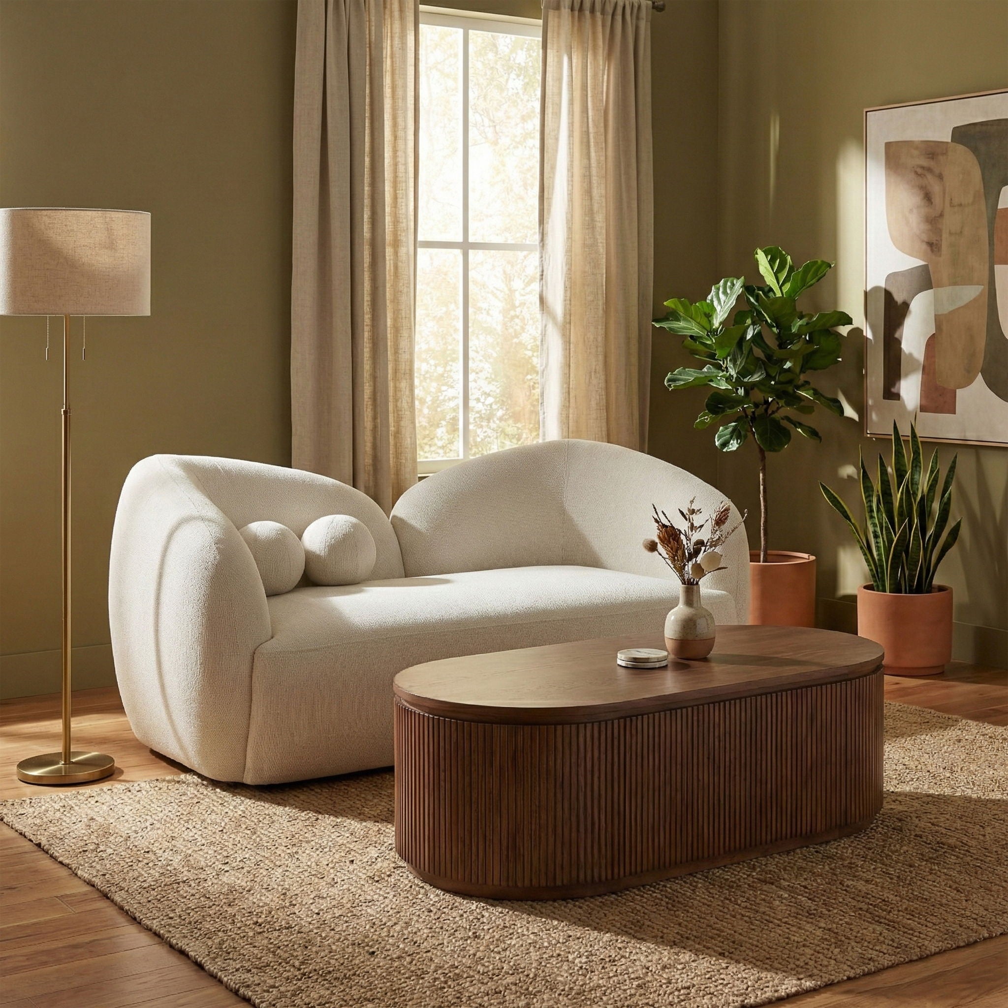 Elowen - Fabric Upholstered Loveseat