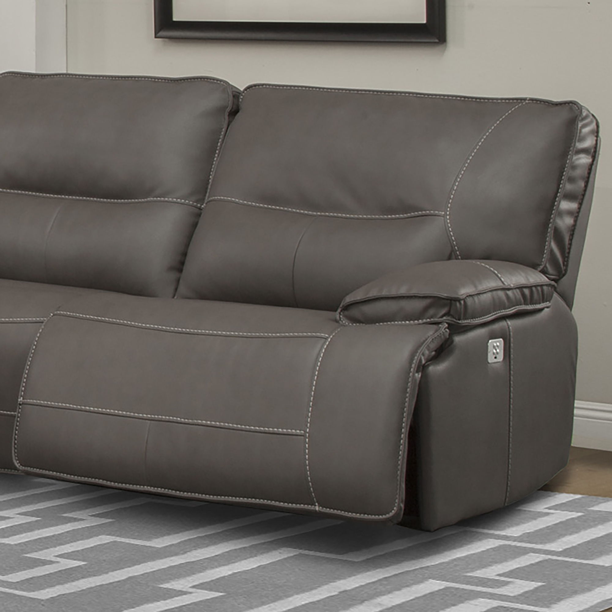Spartacus - Power Right Arm Facing Recliner - Haze - Urban Living Furniture (Los Angeles, CA)