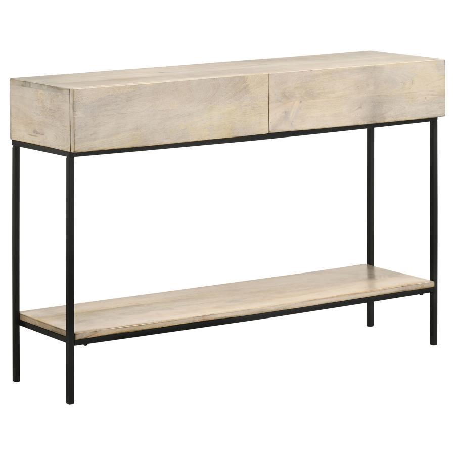 Rubeus - 2-Drawer Wood Entryway Console Table - White Washed - Urban Living Furniture (Los Angeles, CA)