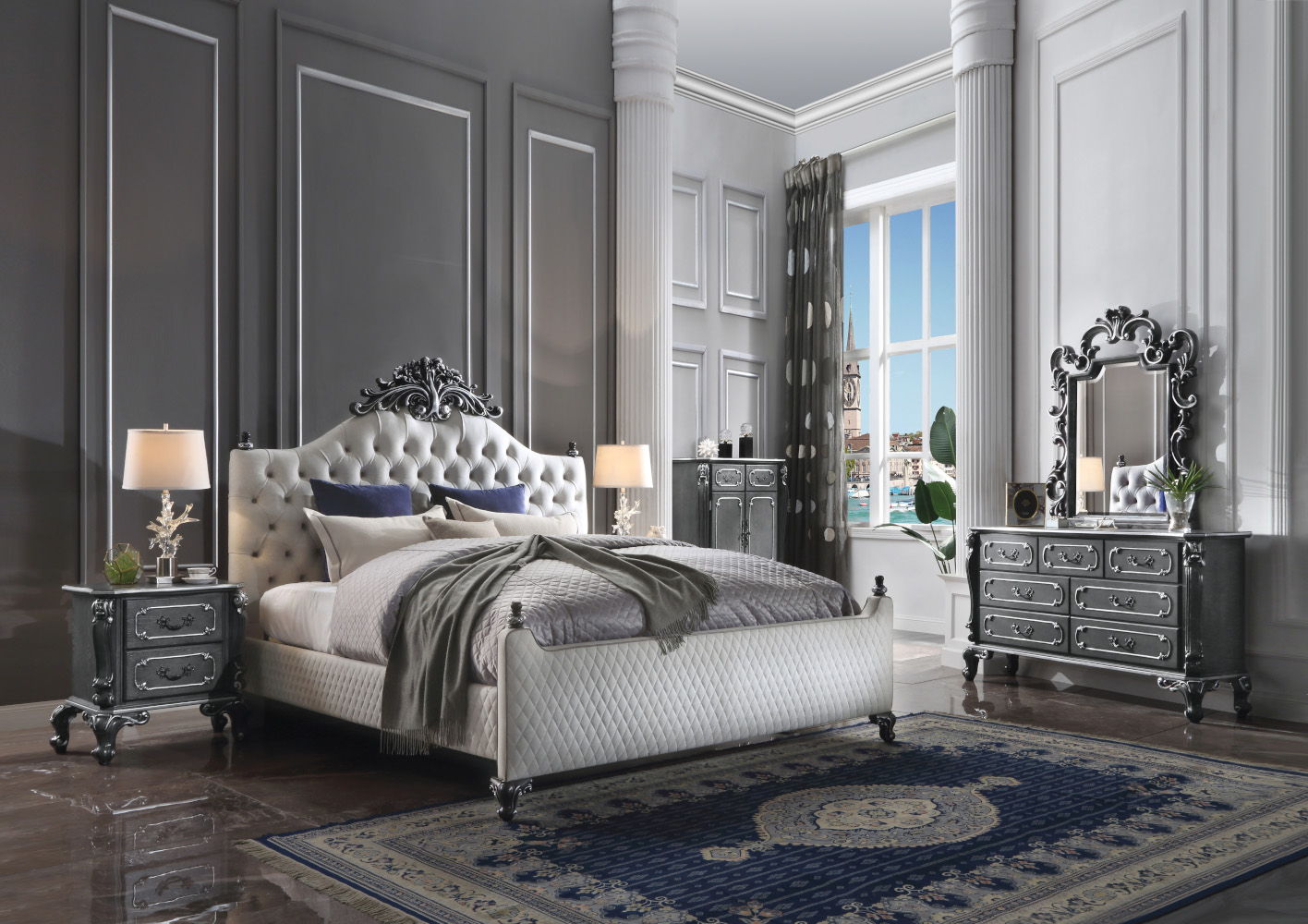 House Delphine - Mirror - Charcoal - Urban Living Furniture (Los Angeles, CA)