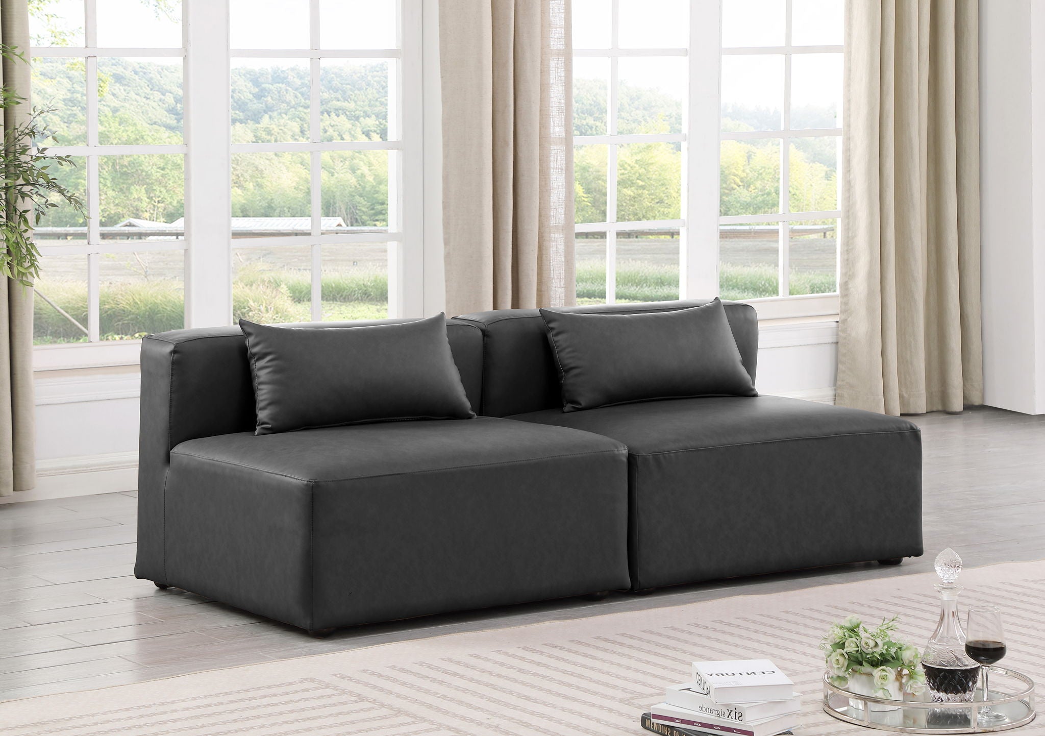 Cube - Modular 2 Seat Armless Sofa