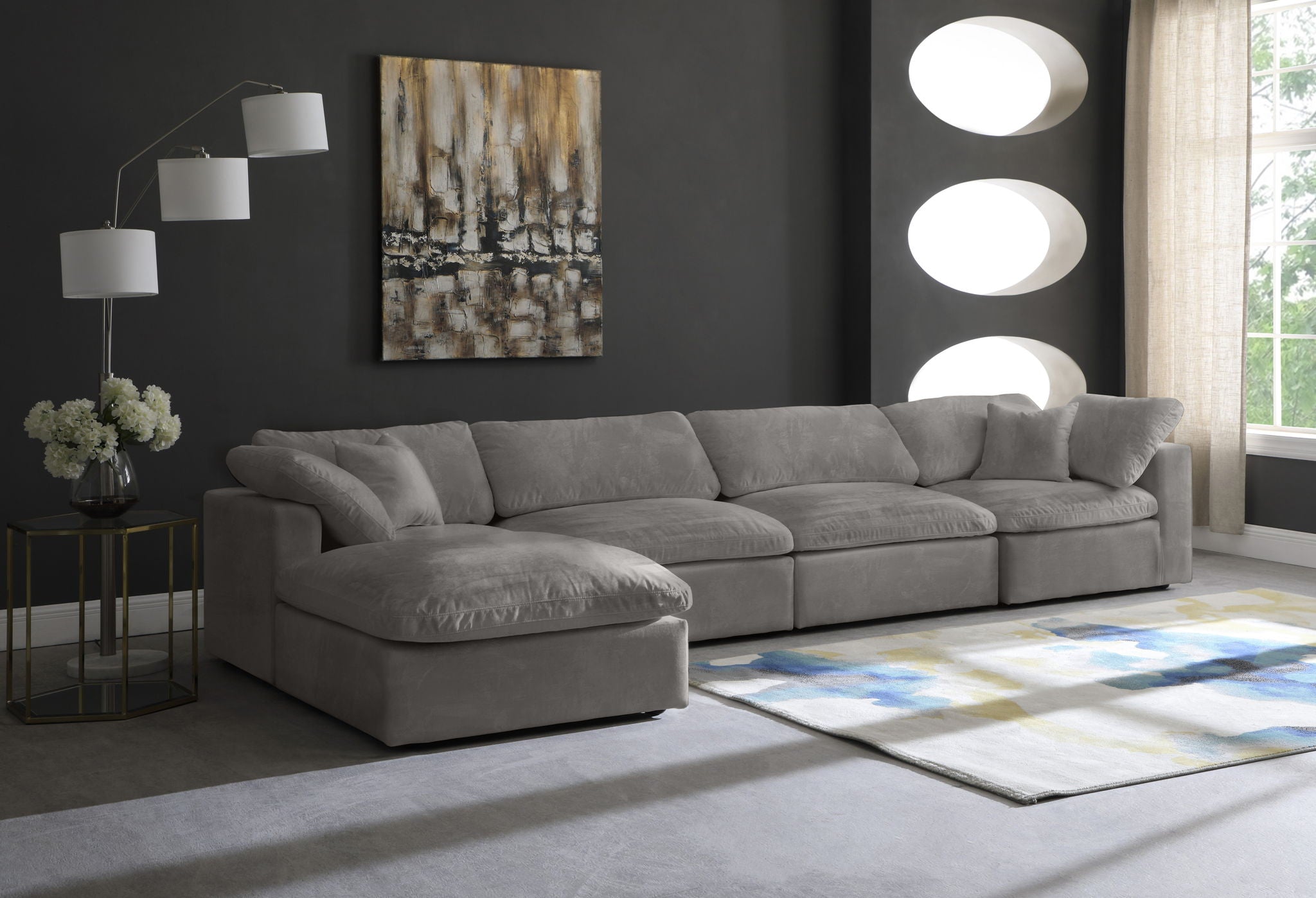 Cozy - 5 Piece Modular Sectional With Chaise - Urban Living Furniture (Los Angeles, CA)